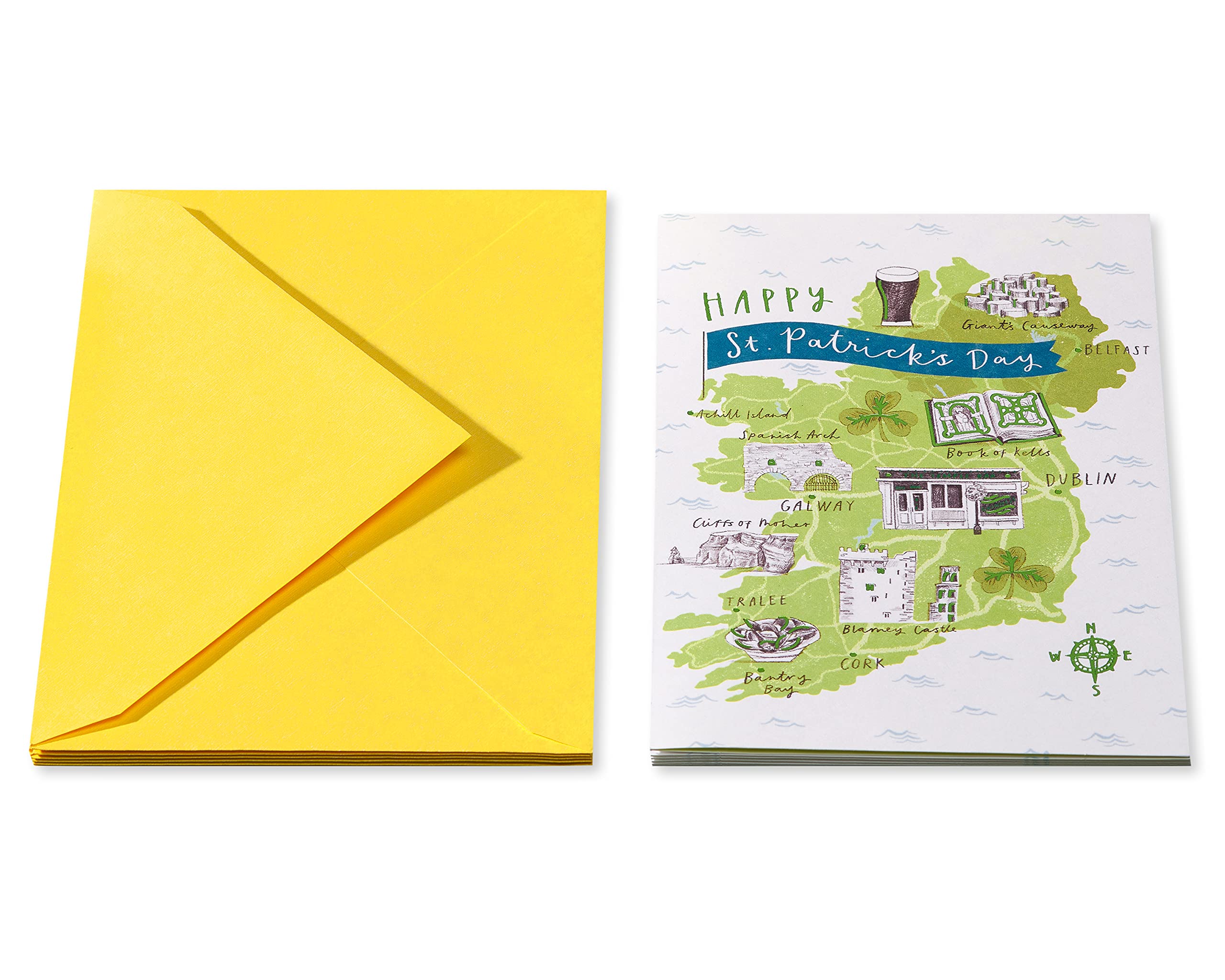 American Greetings St. Patrick’s Day Cards Pack, Map of Ireland (6-Count) - Image 6
