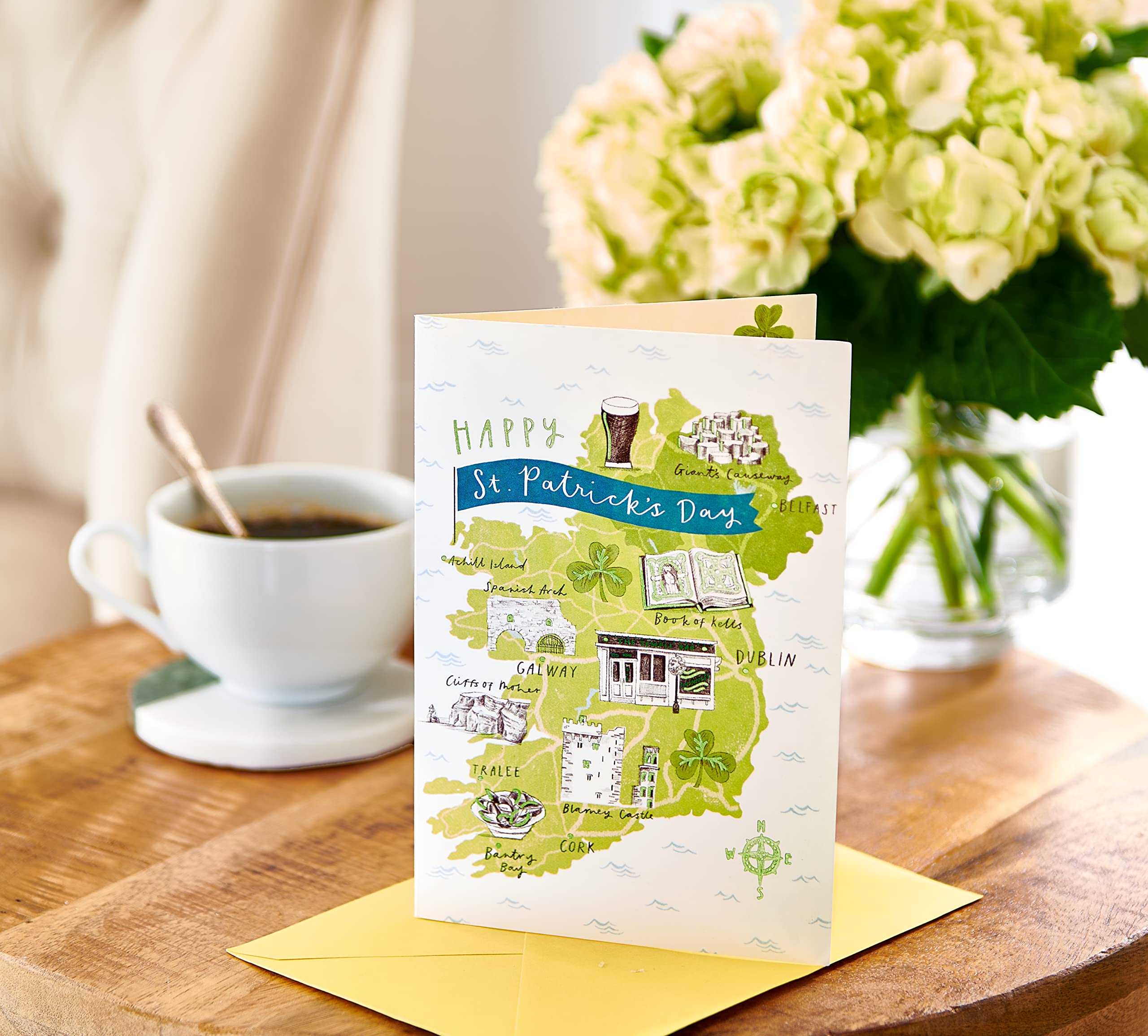 American Greetings St. Patrick’s Day Cards Pack, Map of Ireland (6-Count) - Image 7