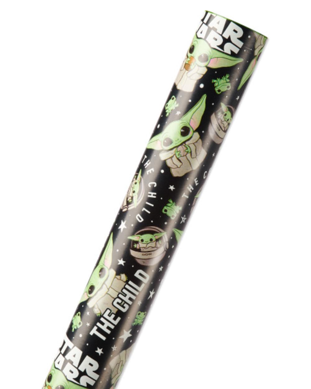American Greetings Star Wars Mandalorian Wrapping Paper, The Child/Baby Yoda (1 Roll, 75 sq. ft.) - Image 4