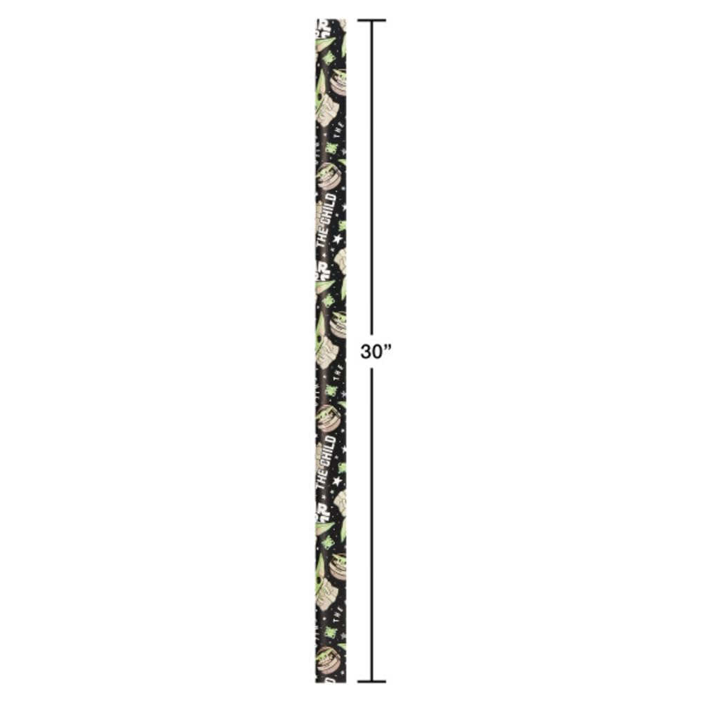 American Greetings Star Wars Mandalorian Wrapping Paper, The Child/Baby Yoda (1 Roll, 75 sq. ft.) - Image 5