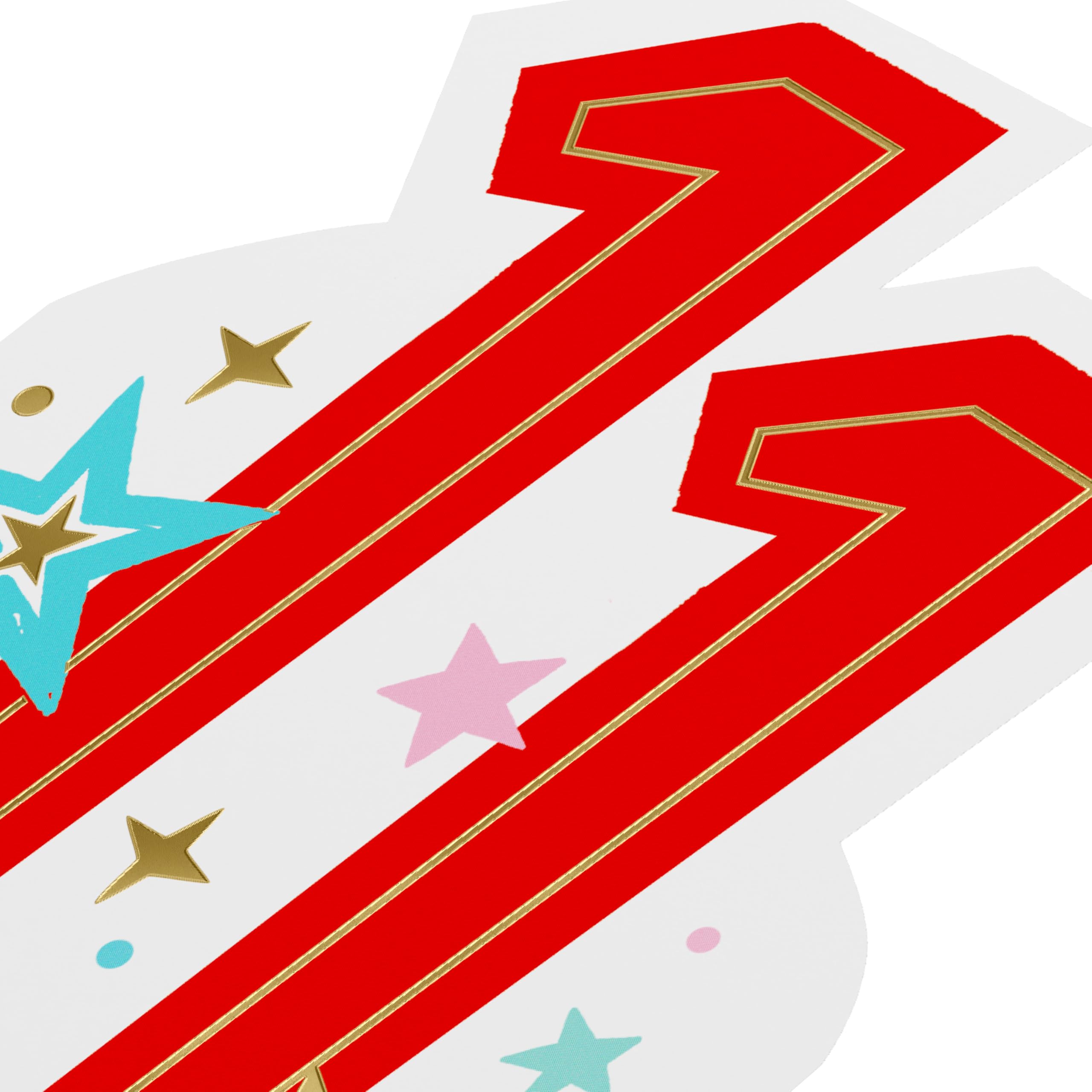 American Greetings Starry Red 11th Birthday Card for Kids, Happy Birthday Card for 11-Year-Old Boys or Girls (Eleven is Awesome) - Image 5