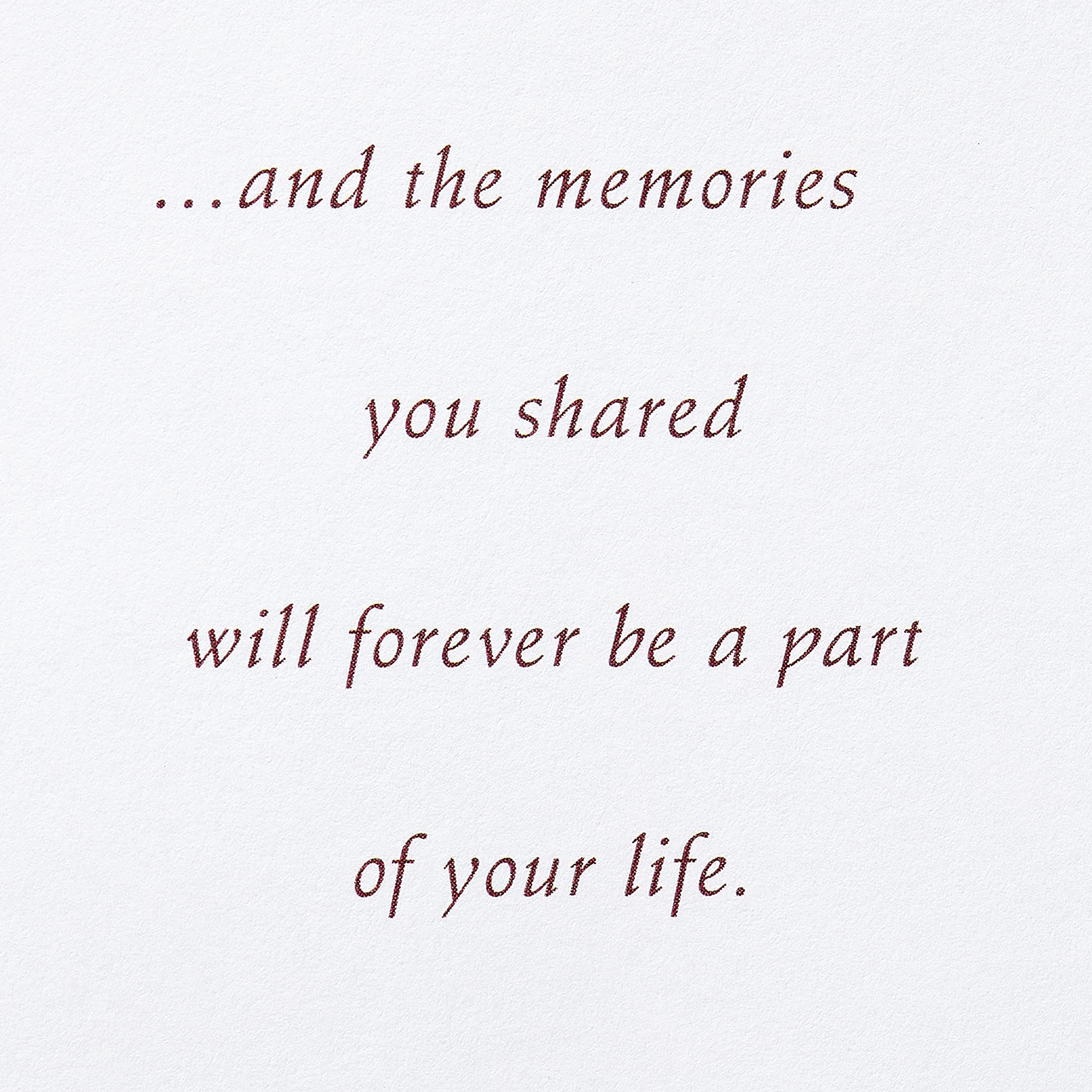American Greetings Sympathy Card (Always Be With You) - Image 4
