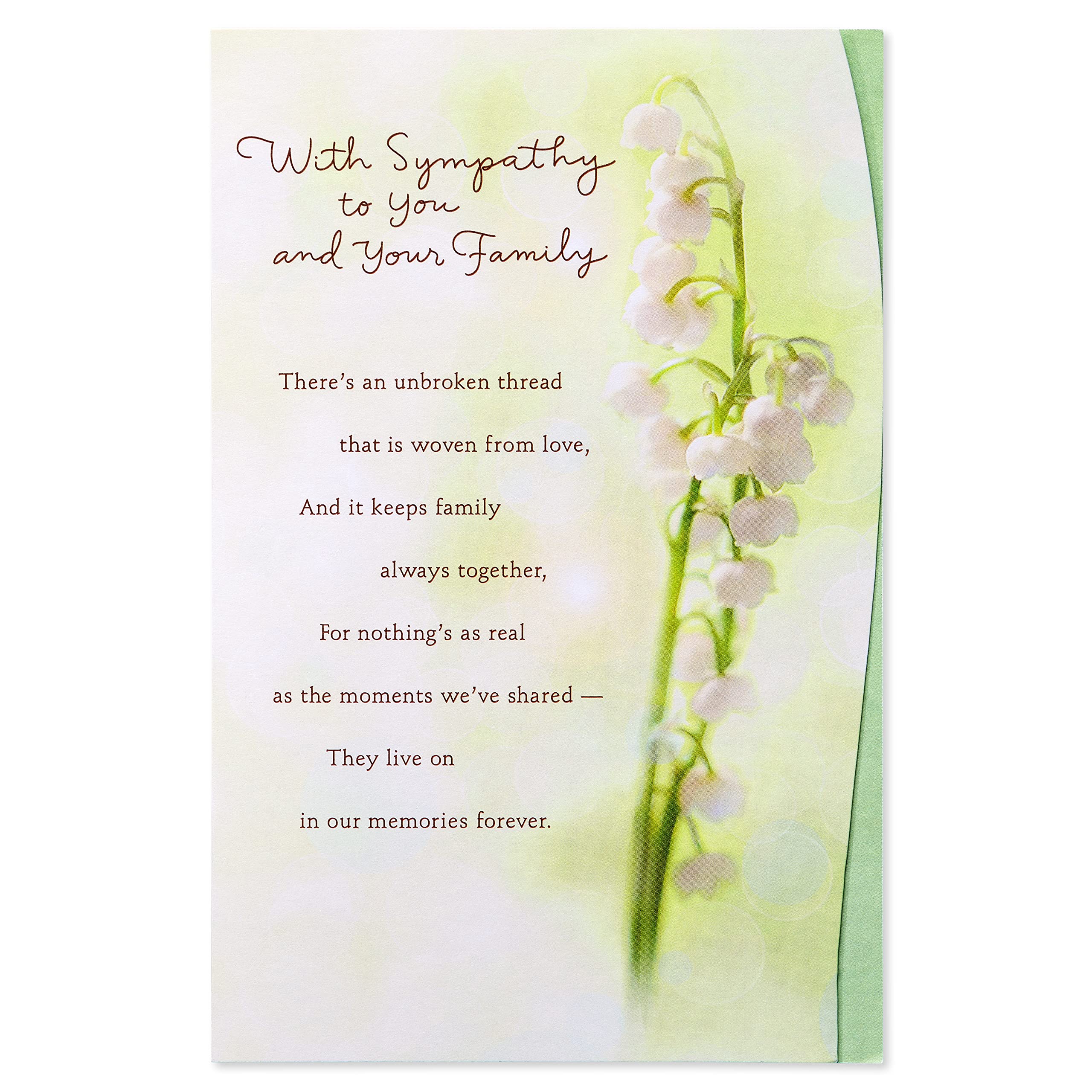 American Greetings Sympathy Card (Always Be With You) - Image 5