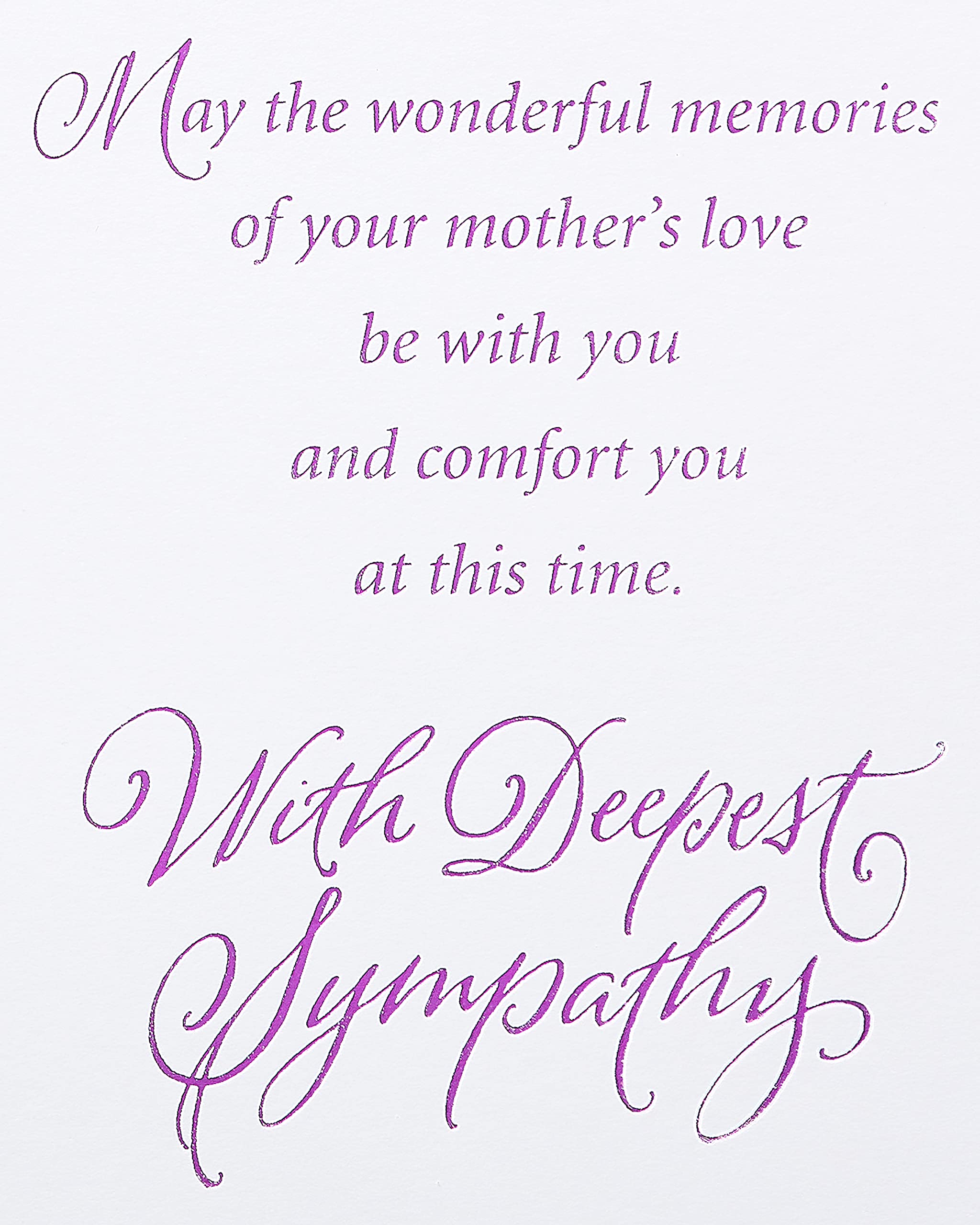 American Greetings Sympathy Card for Loss of Mother (Thinking of You) - Image 4