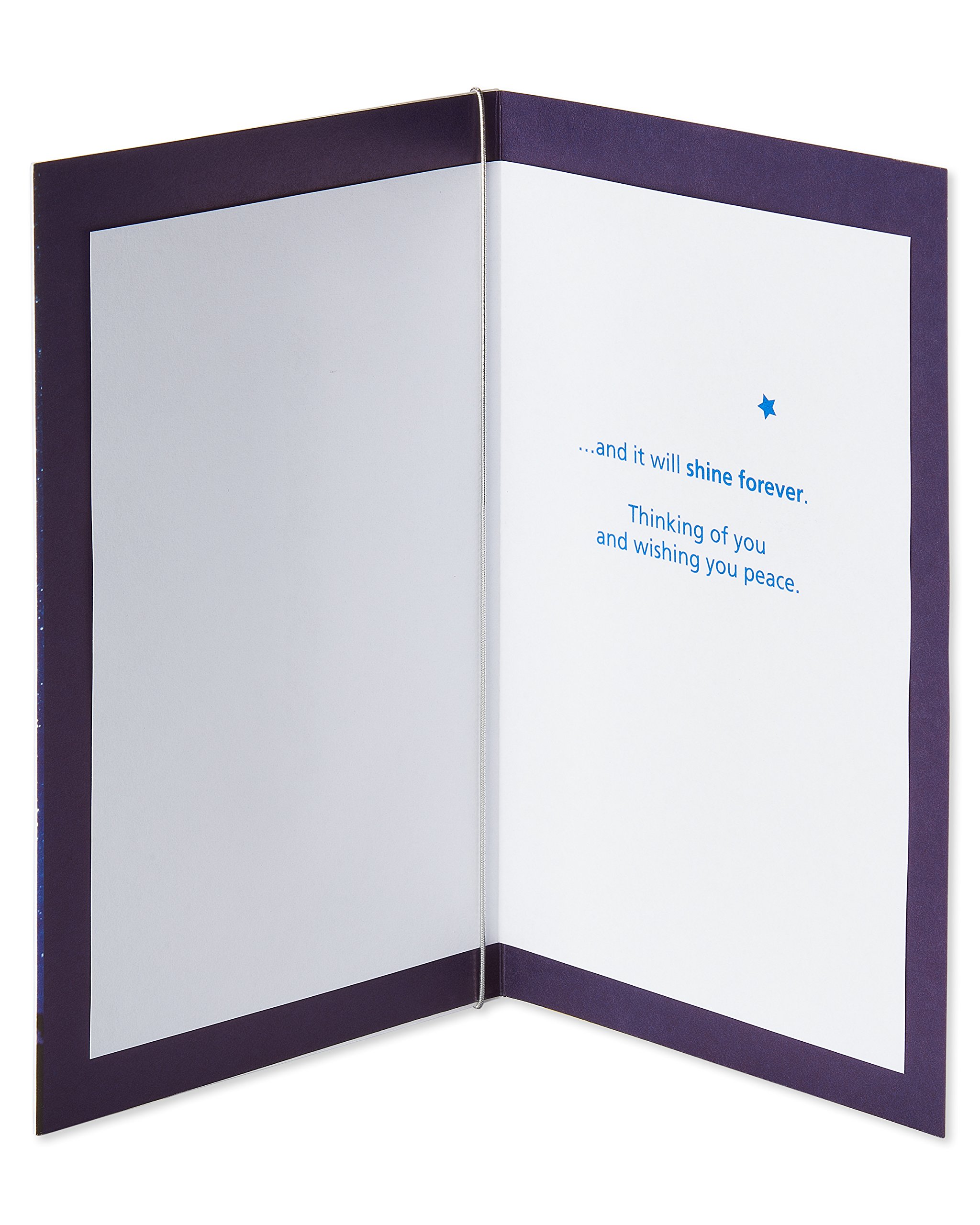 American Greetings Sympathy Card (New Star, Shine Forever) - Image 2