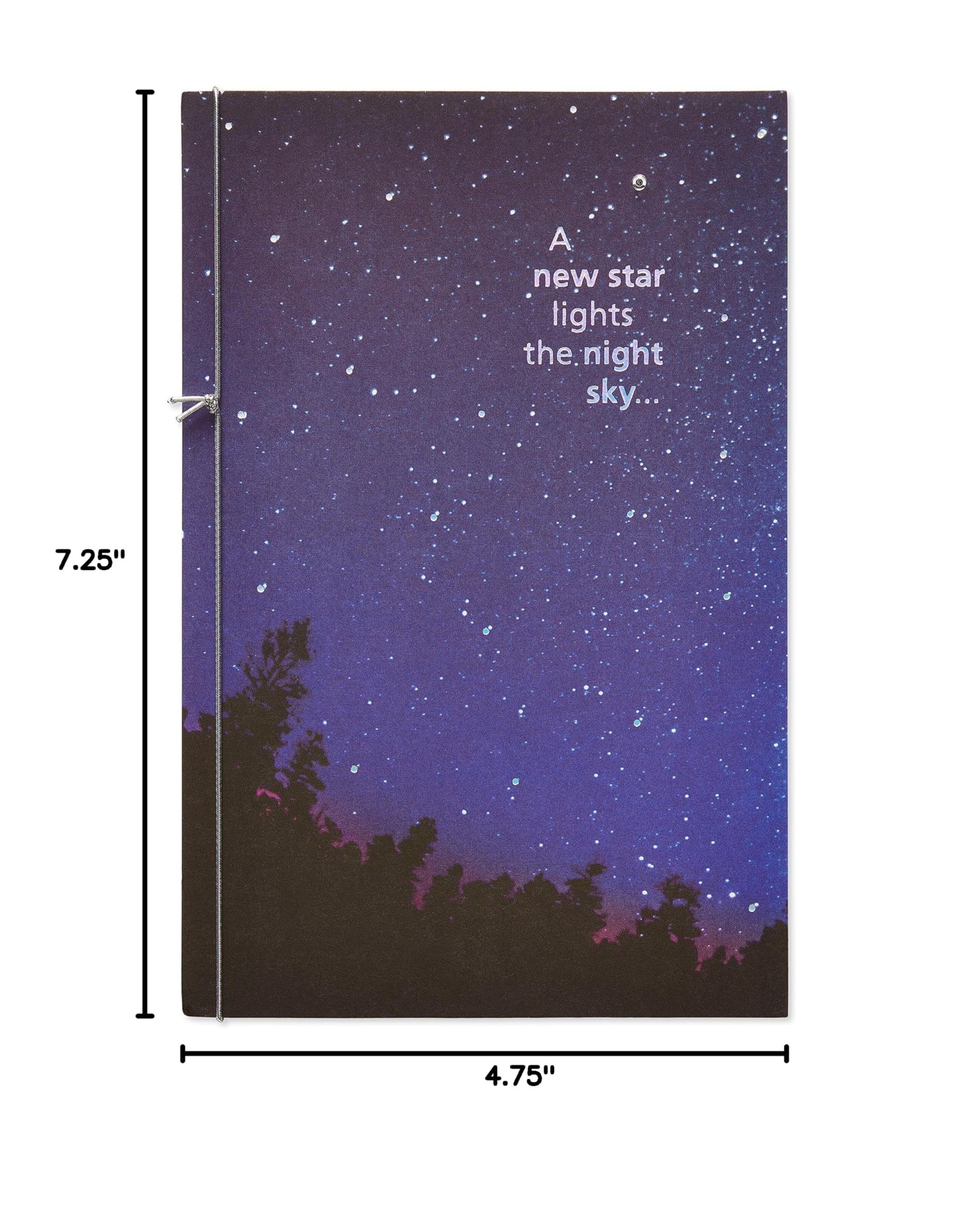 American Greetings Sympathy Card (New Star, Shine Forever) - Image 6