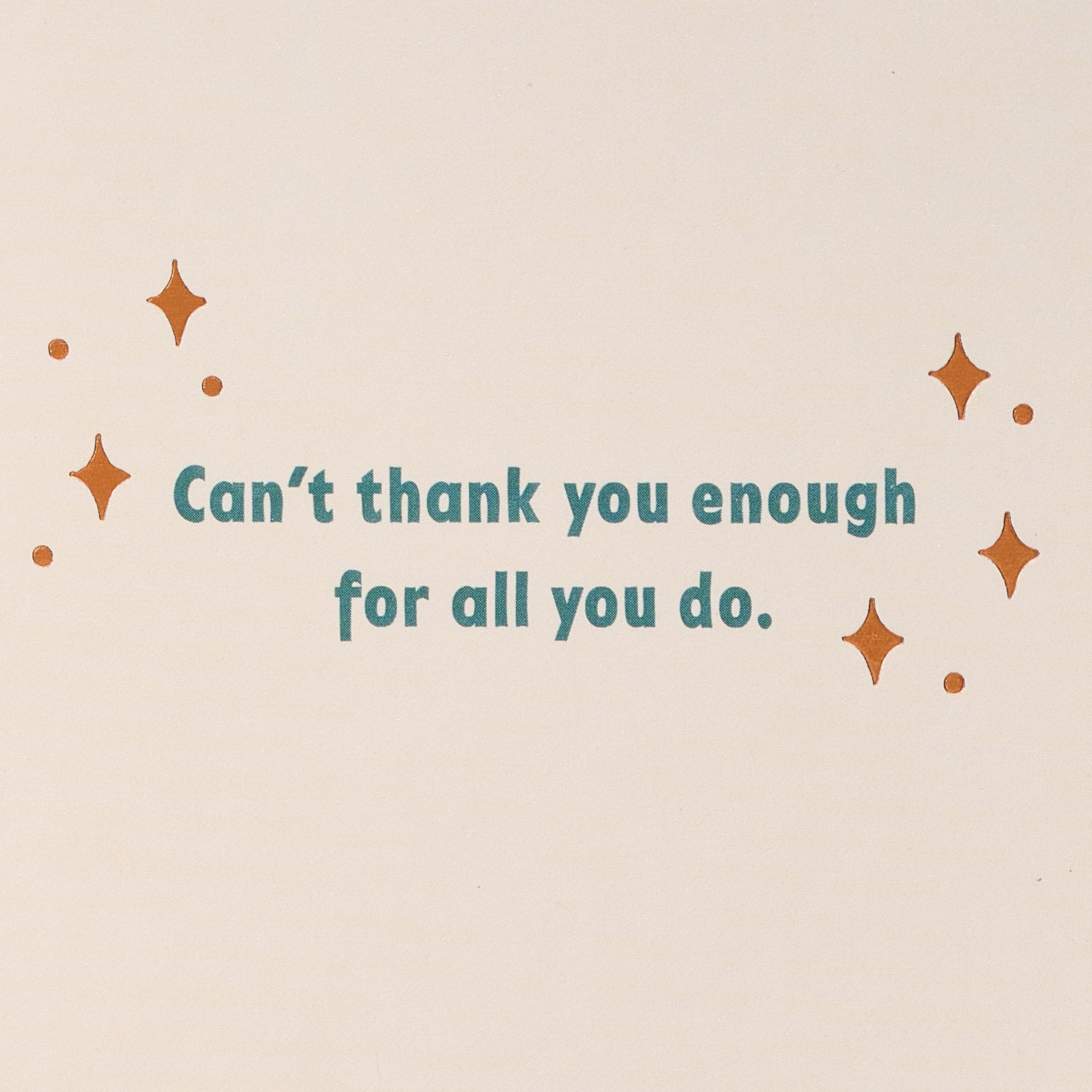 American Greetings Thank You Card for Coworker (Can't Thank You Enough) - Image 3