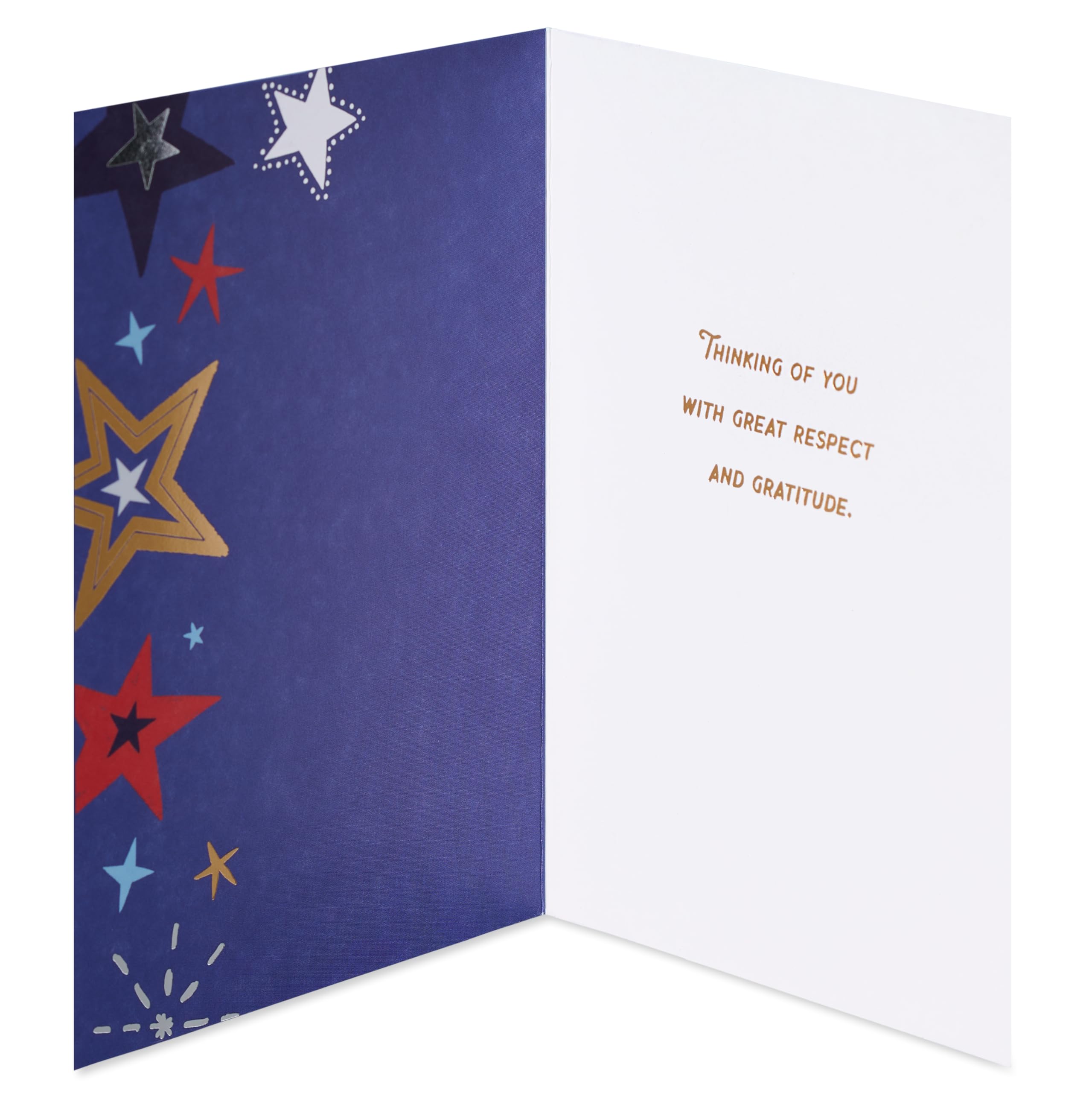 American Greetings Thank You Card for Military (Respect and Gratitude) - Image 2