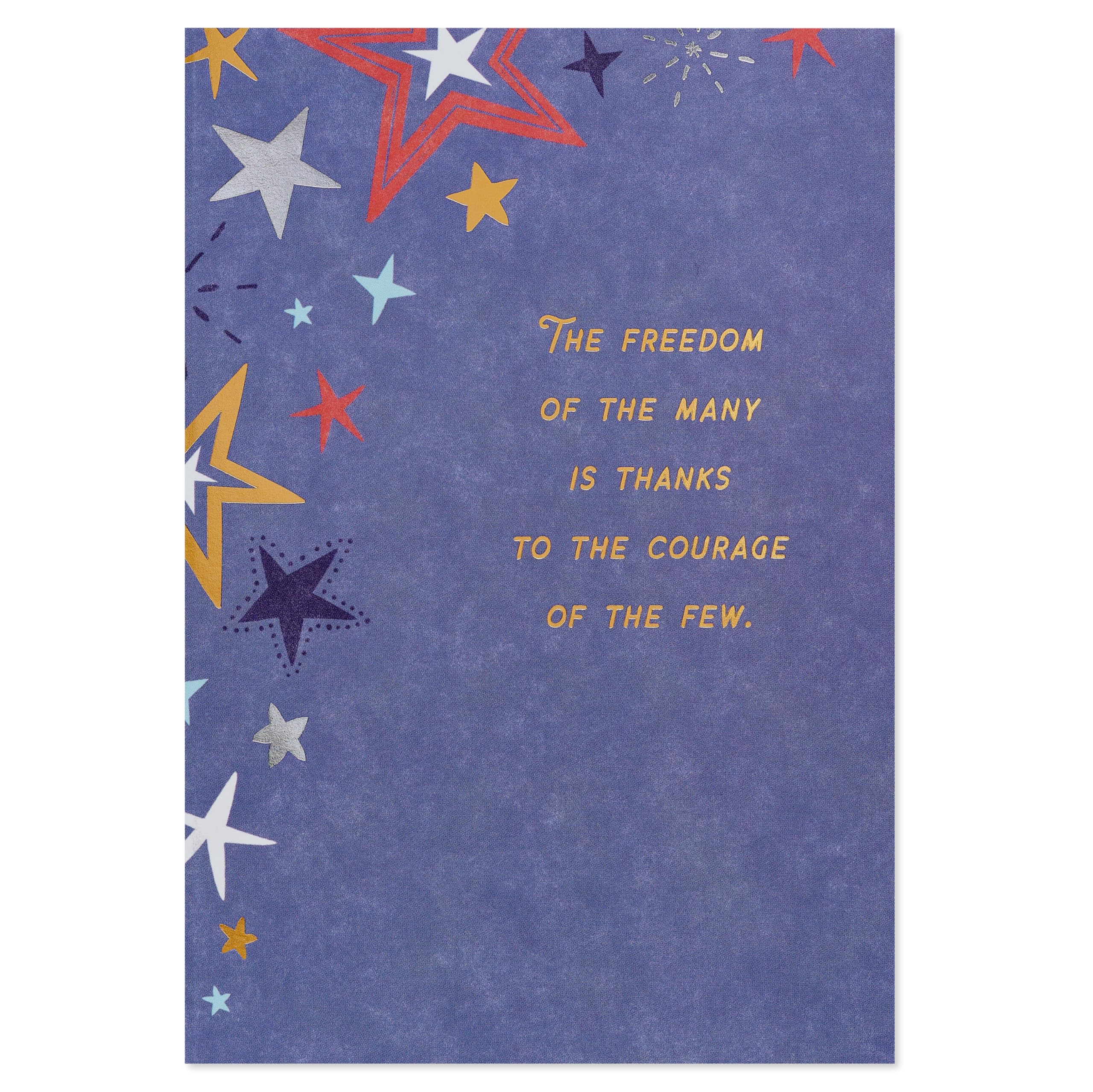 American Greetings Thank You Card for Military (Respect and Gratitude) - Image 4