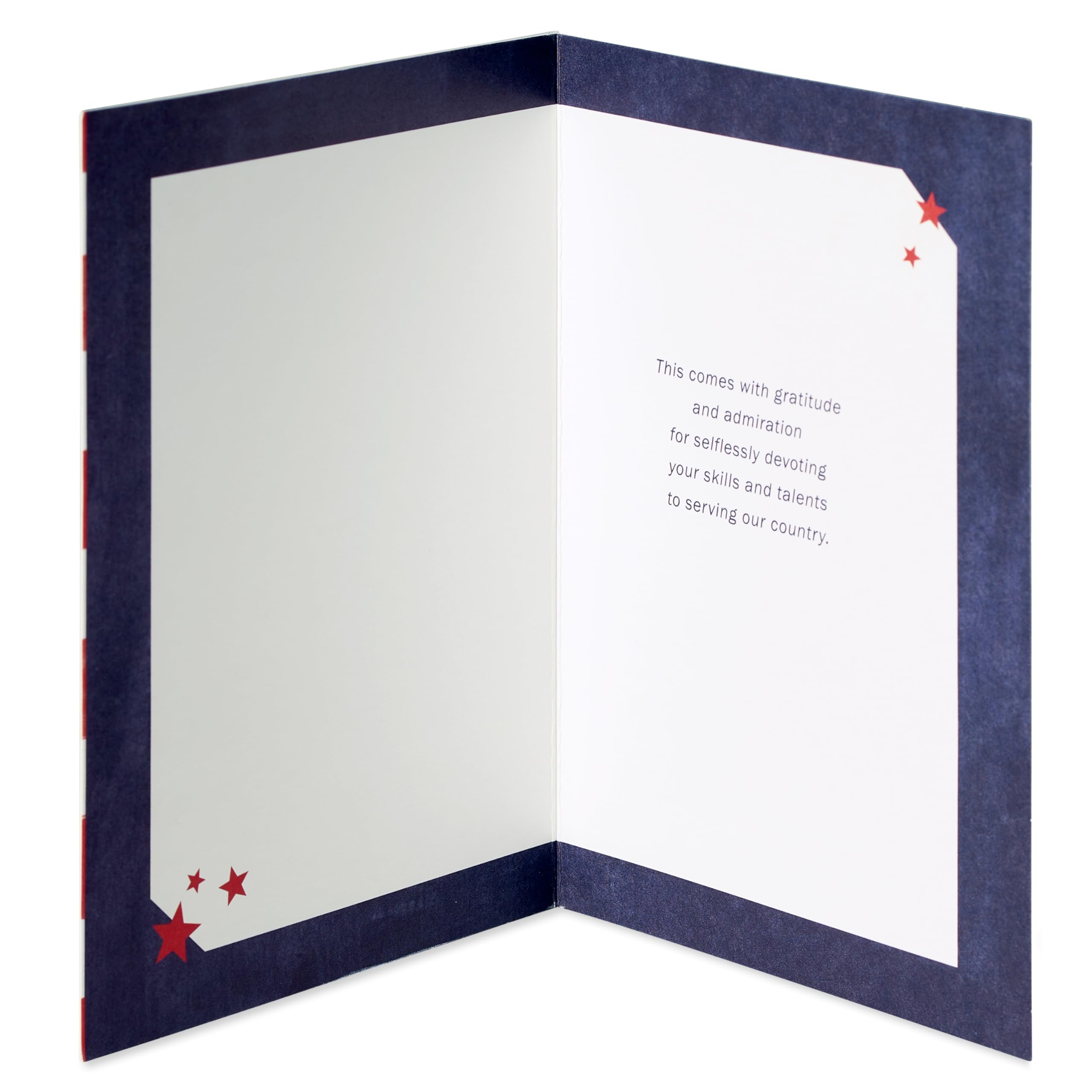 American Greetings Thank You Card for Veteran (Gratitude and Admiration) - Image 2