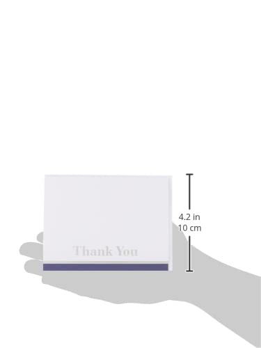 American Greetings Thank You Cards with Envelopes, Blue and White (50-Count) - Image 3