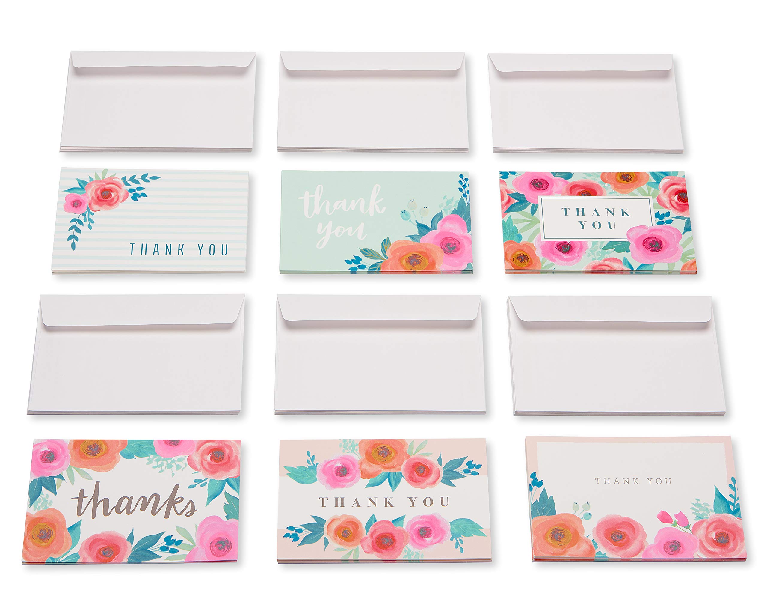 American Greetings Thank You Cards with Envelopes, Floral (48-Count) - Image 5