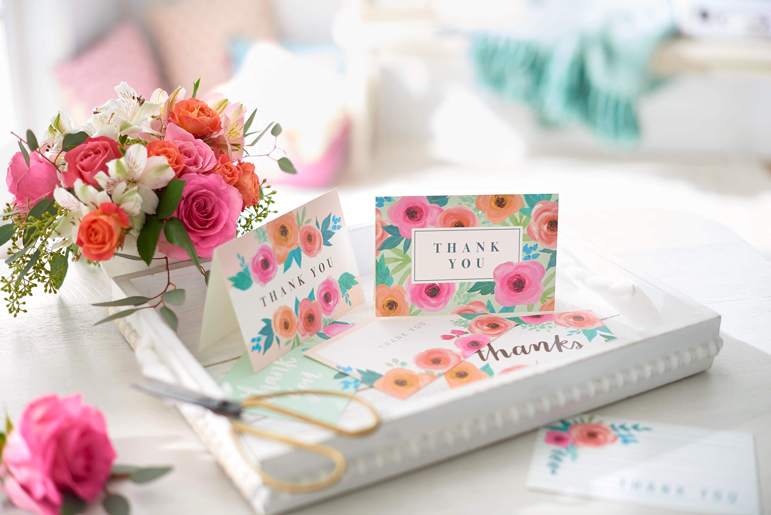 American Greetings Thank You Cards with Envelopes, Floral (48-Count) - Image 6