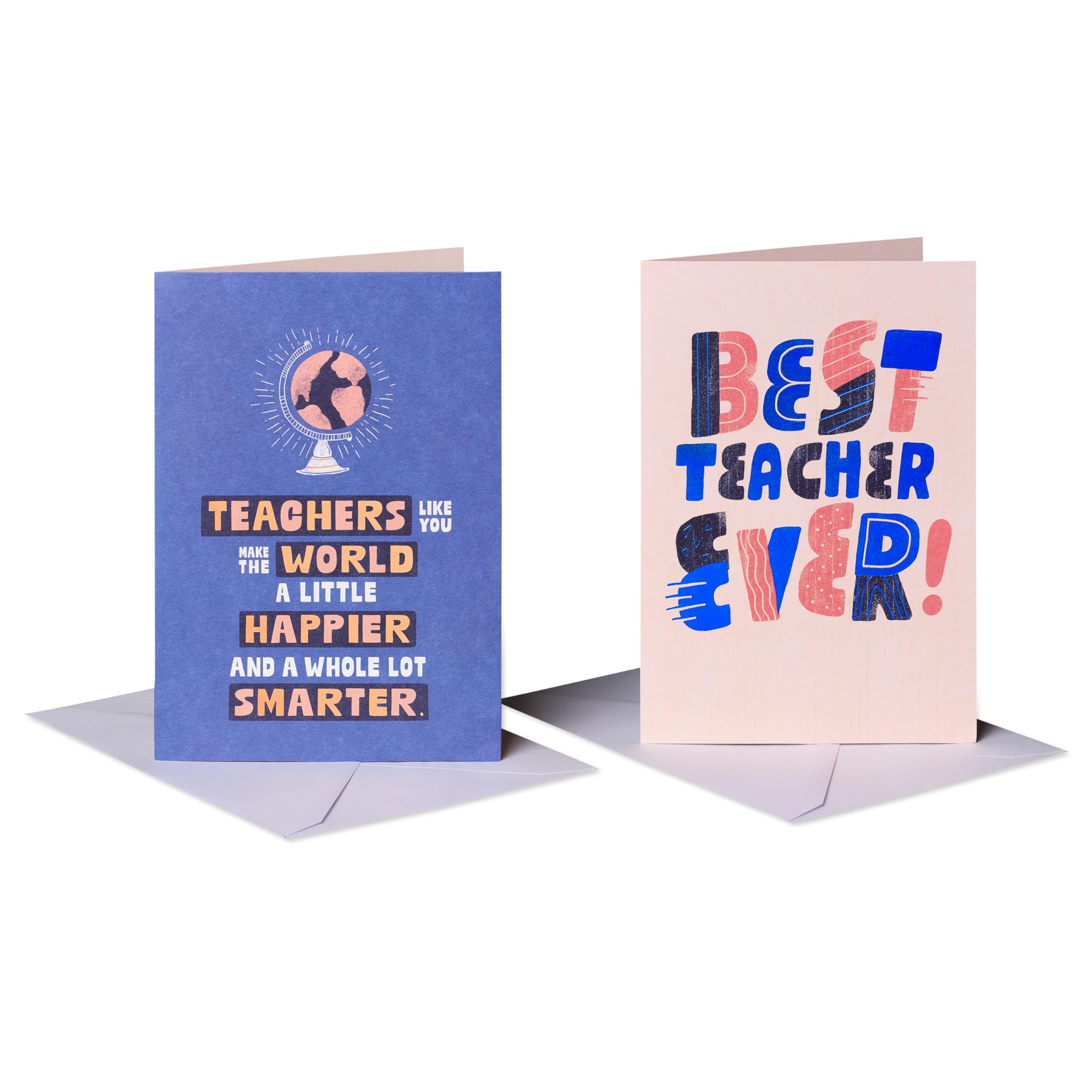 American Greetings Thank You Cards with Envelopes for Teacher, Globe (8-Count) - Image 3