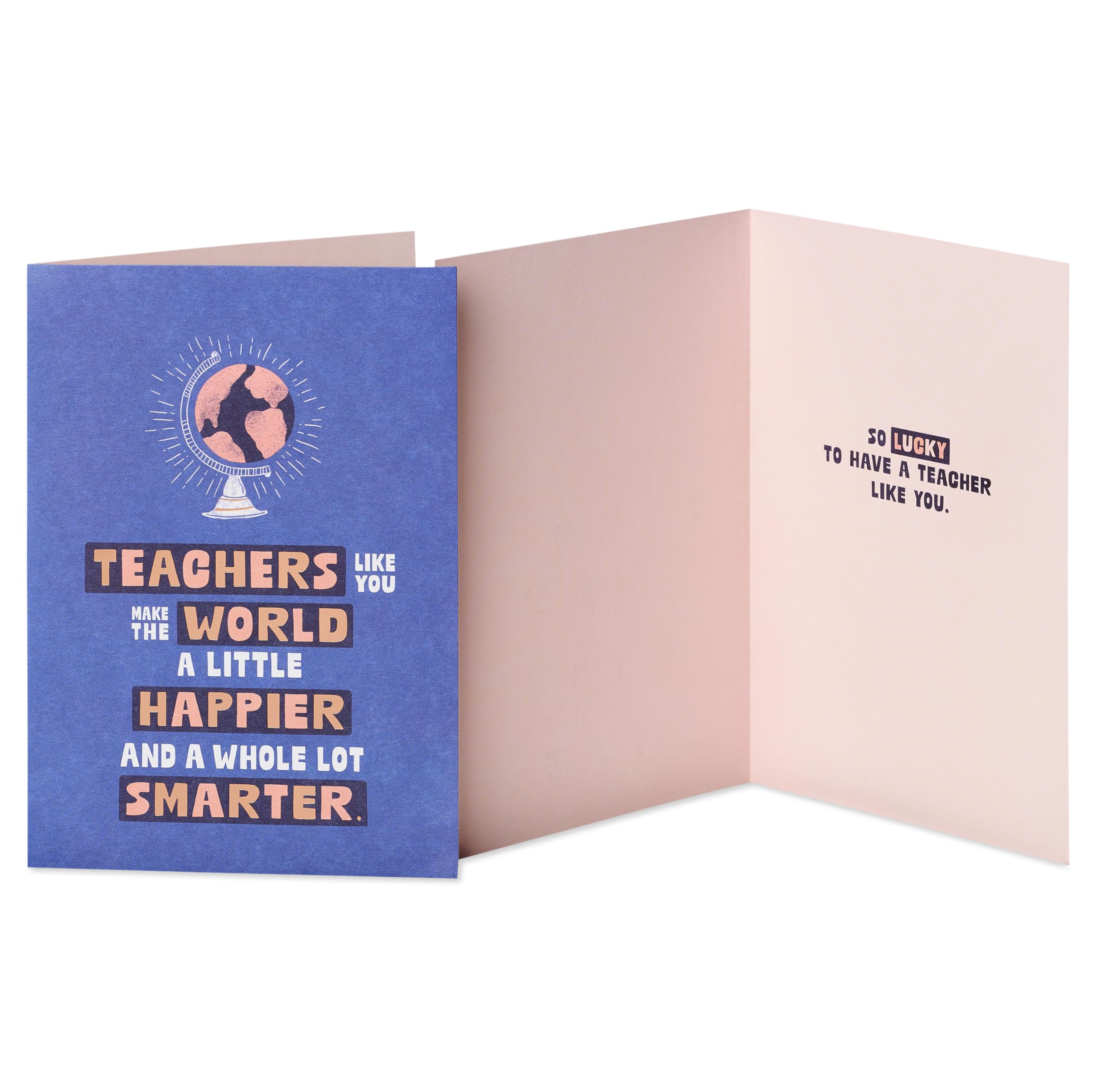 American Greetings Thank You Cards with Envelopes for Teacher, Globe (8-Count) - Image 4