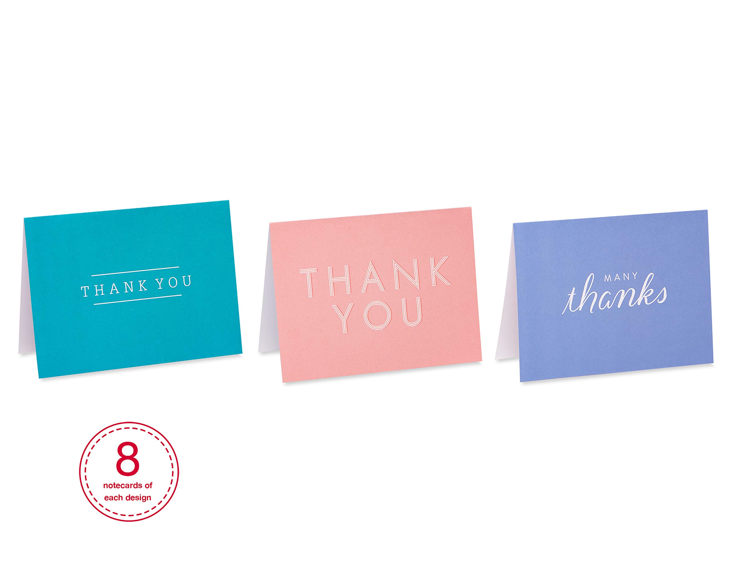American Greetings Thank You Cards with Envelopes, Multicolor Assortment (48-Count) - Image 3