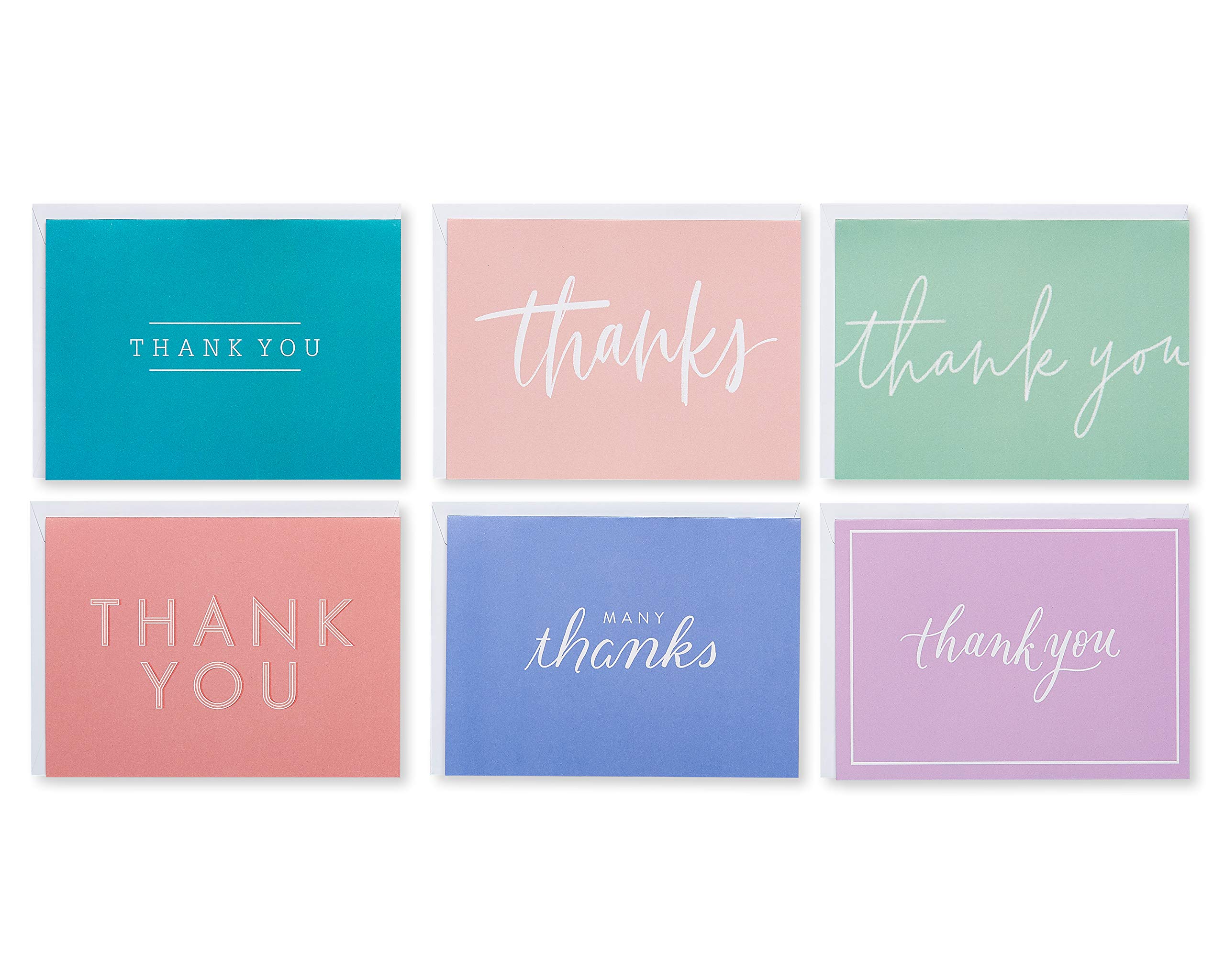 American Greetings Thank You Cards with Envelopes, Multicolor Assortment (48-Count) - Image 4