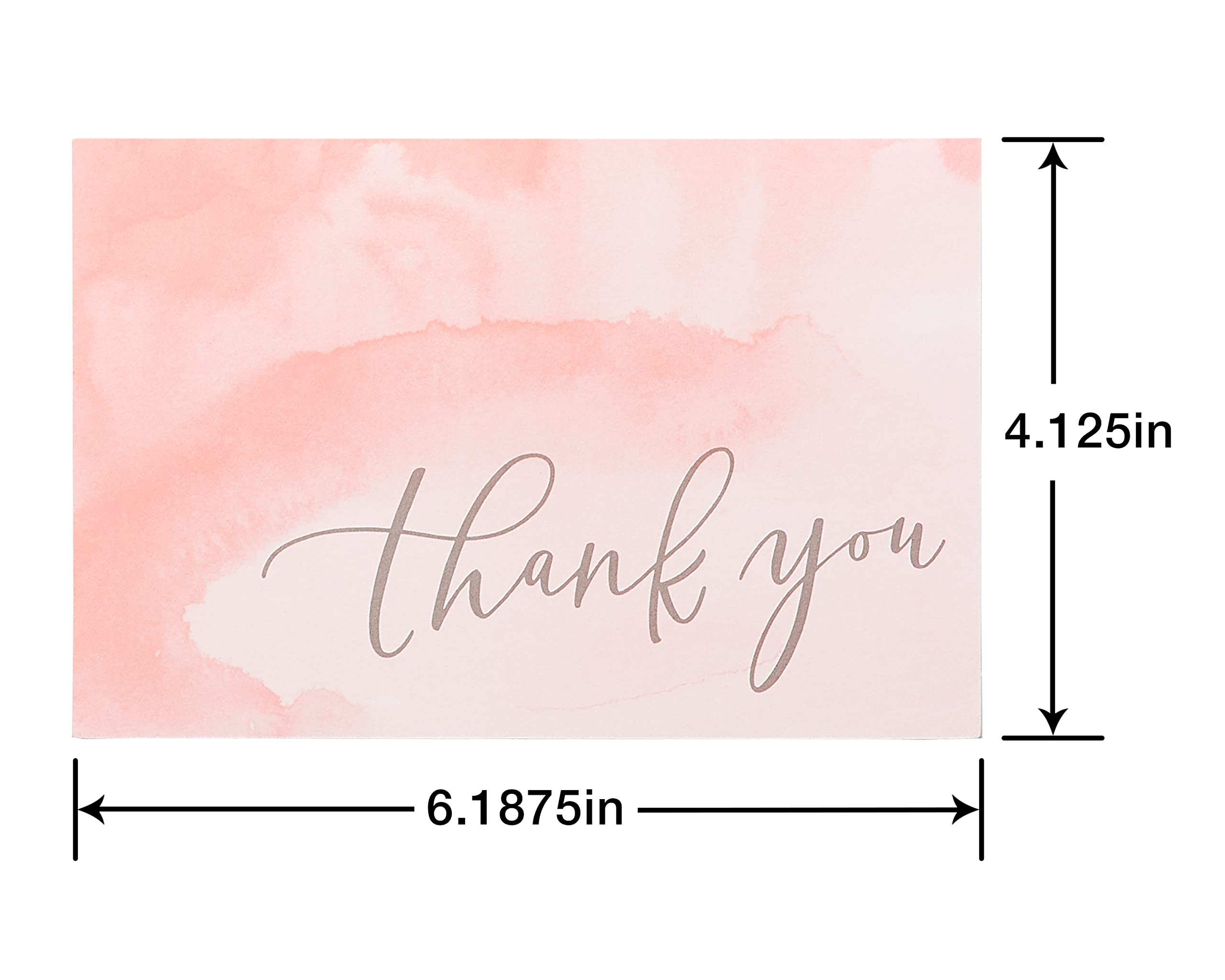 American Greetings Thank You Cards with Envelopes, Wedding, Bridal Shower, Baby Shower, Business, Birthday (48-Count) - Image 3