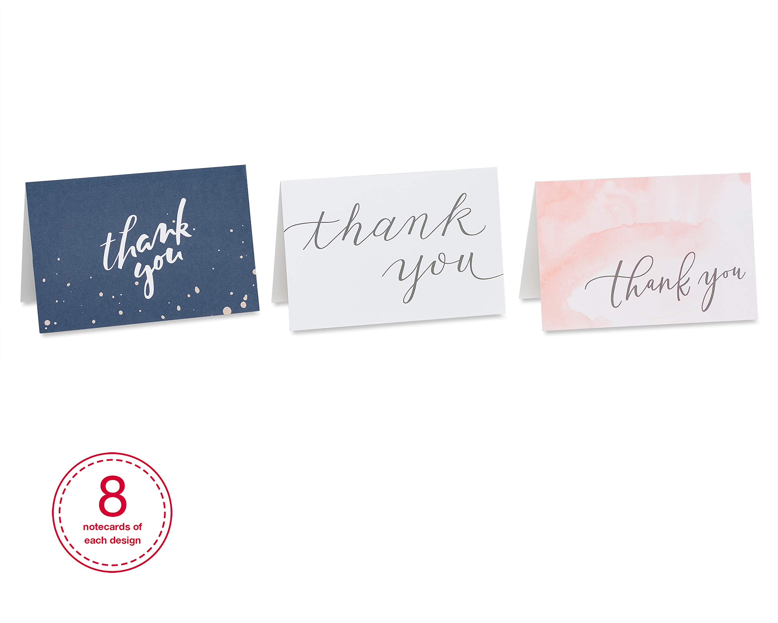 American Greetings Thank You Cards with Envelopes, Wedding, Bridal Shower, Baby Shower, Business, Birthday (48-Count) - Image 5