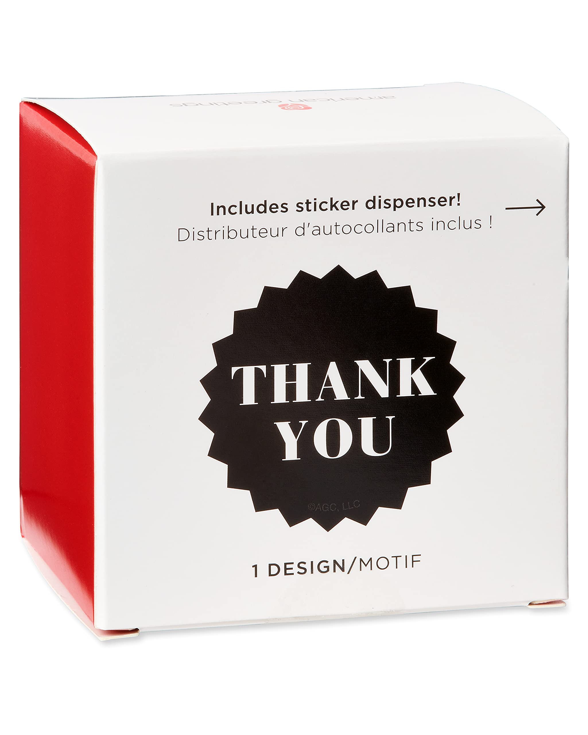 American Greetings Thank You Stickers or Seals, Black & White Design (500-Count) - Image 4