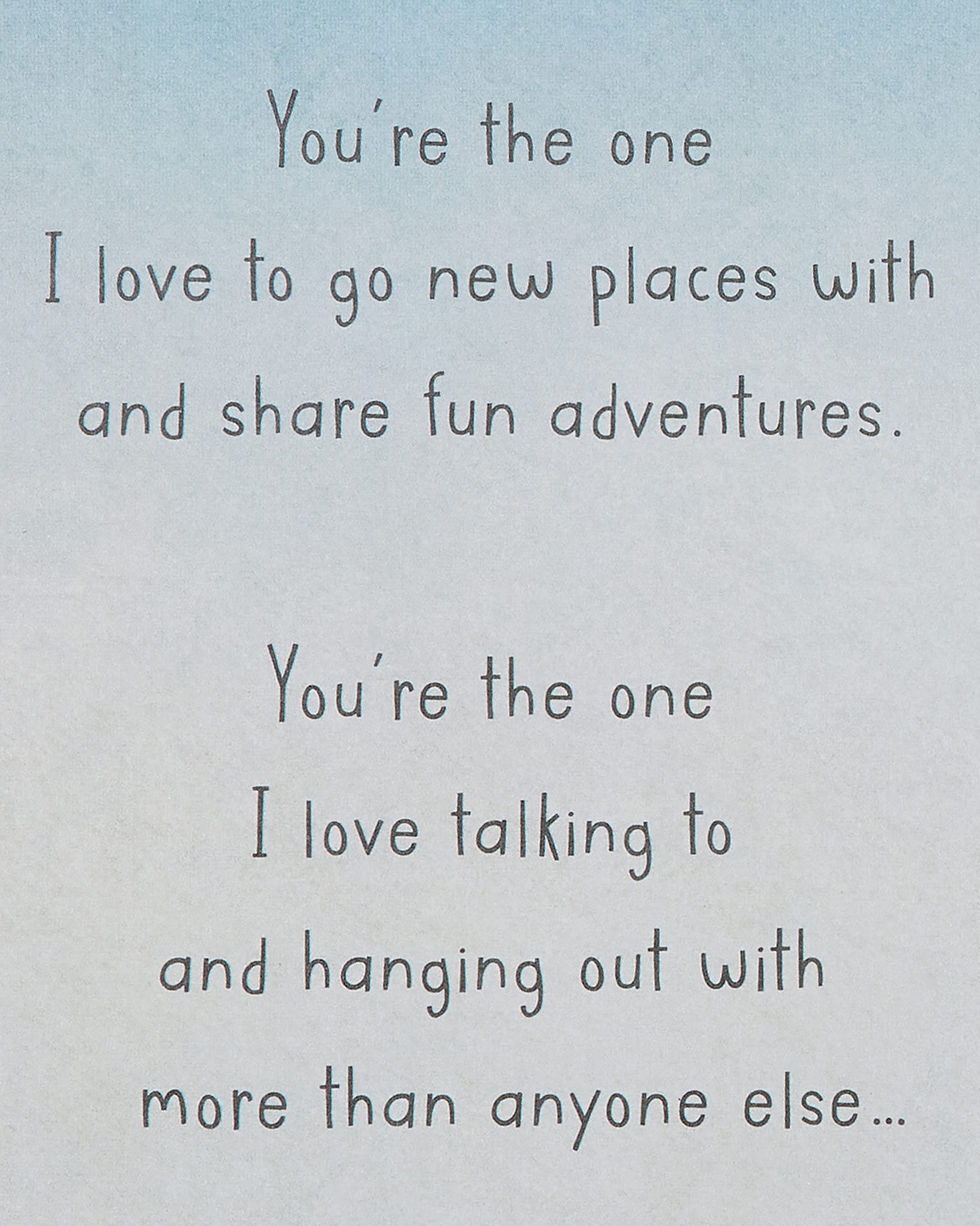 American Greetings Valentines Day Card for Him (You're My Best Friend) - Image 3