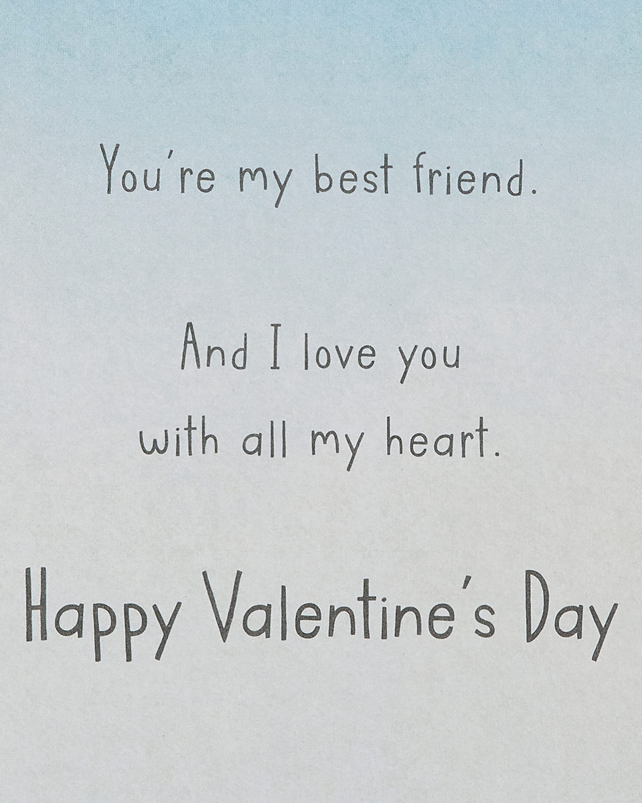 American Greetings Valentines Day Card for Him (You're My Best Friend) - Image 4