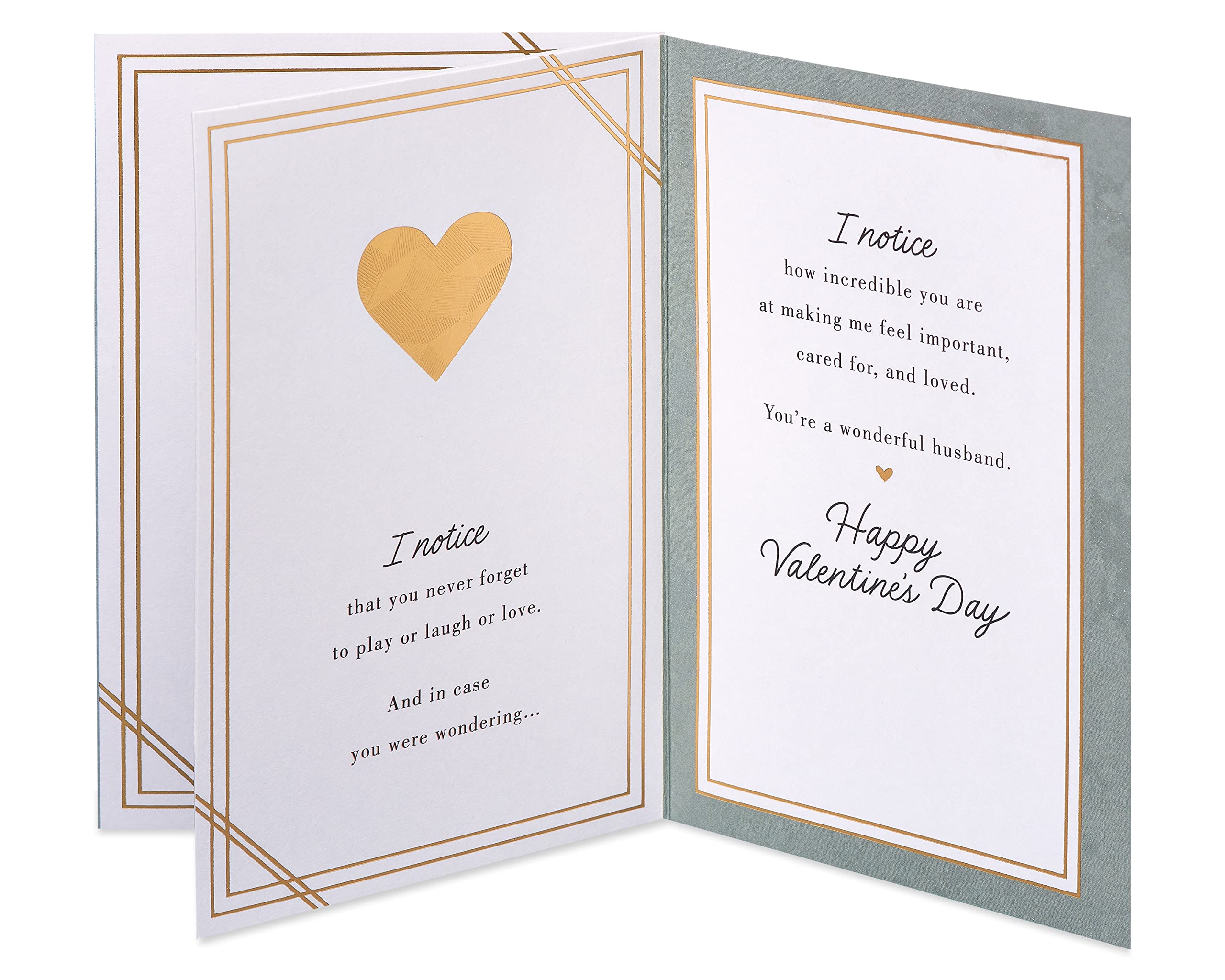 American Greetings Valentines Day Card for Husband (I Notice) - Image 3