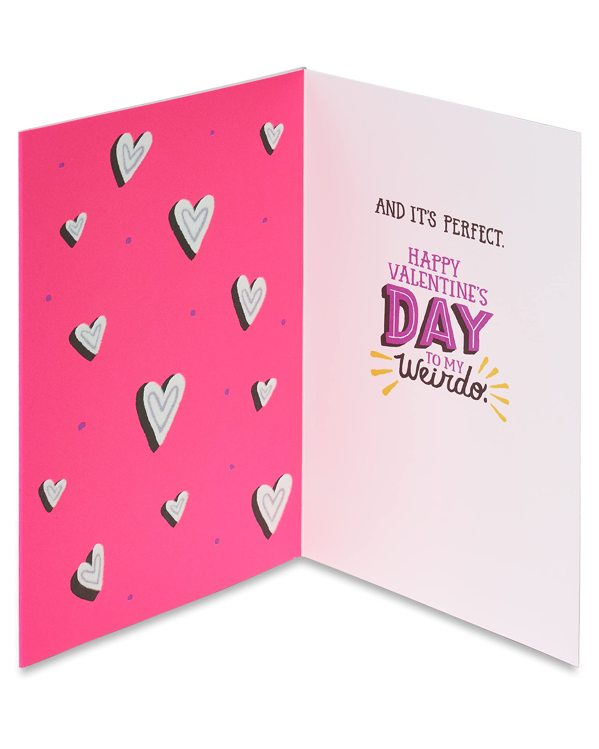 American Greetings Valentines Day Card for Husband, Wife, Boyfriend, Girlfriend or Significant Other (To My Weirdo) - Image 2