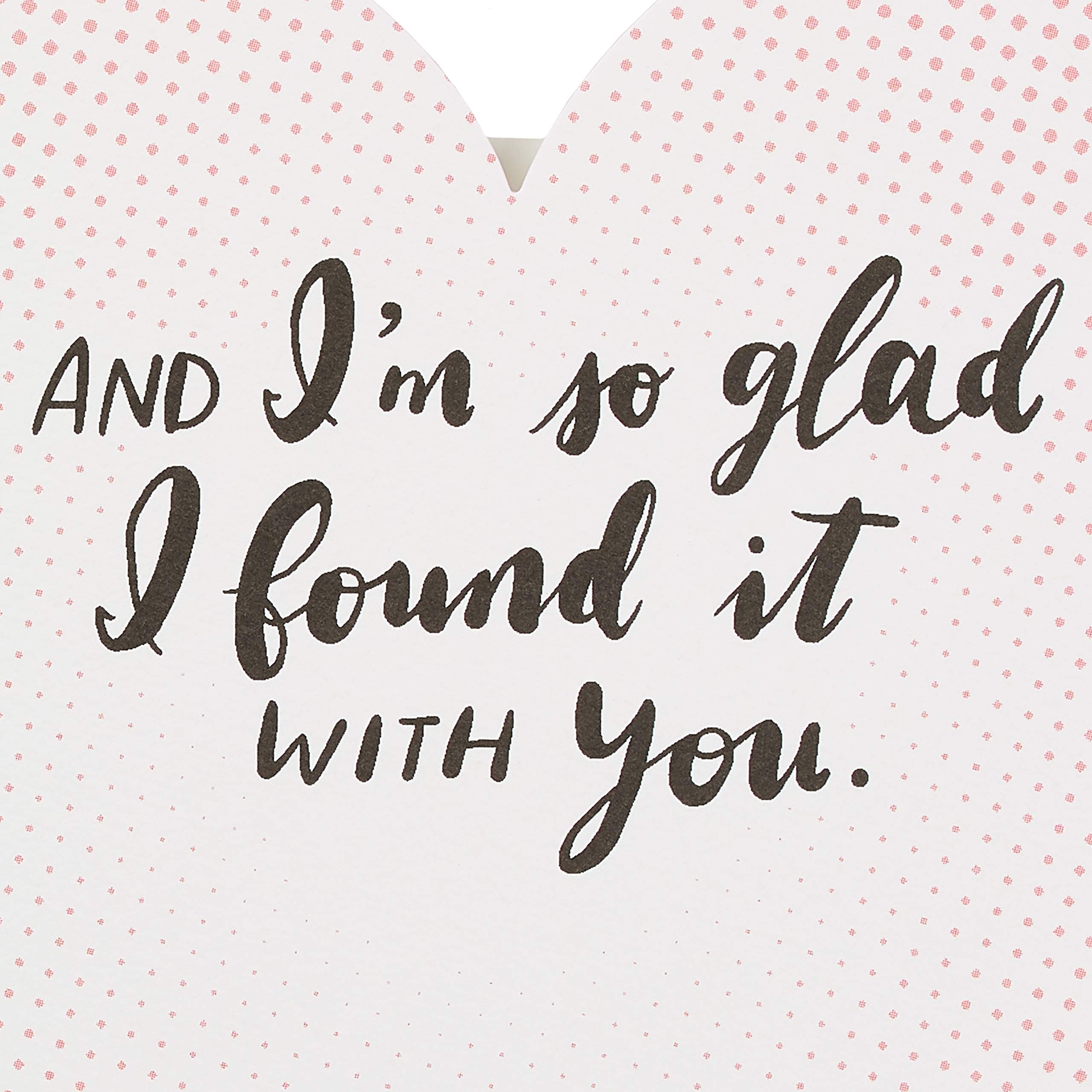 American Greetings Valentines Day Card for Husband, Wife, Boyfriend, Girlfriend or Significant Other (Glad I Found It) - Image 3