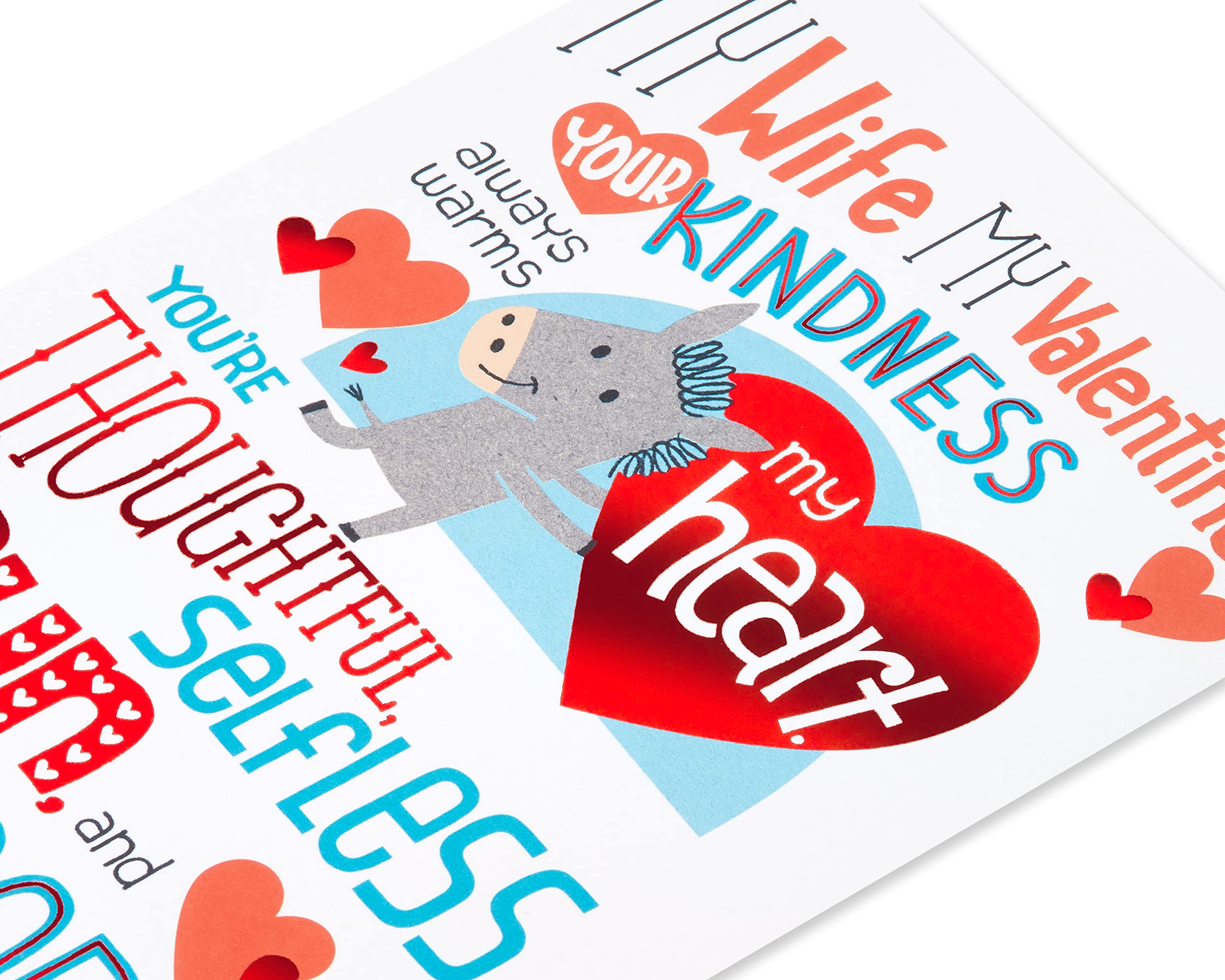 American Greetings Valentines Day Card for Wife (Warms My Heart) - Image 5