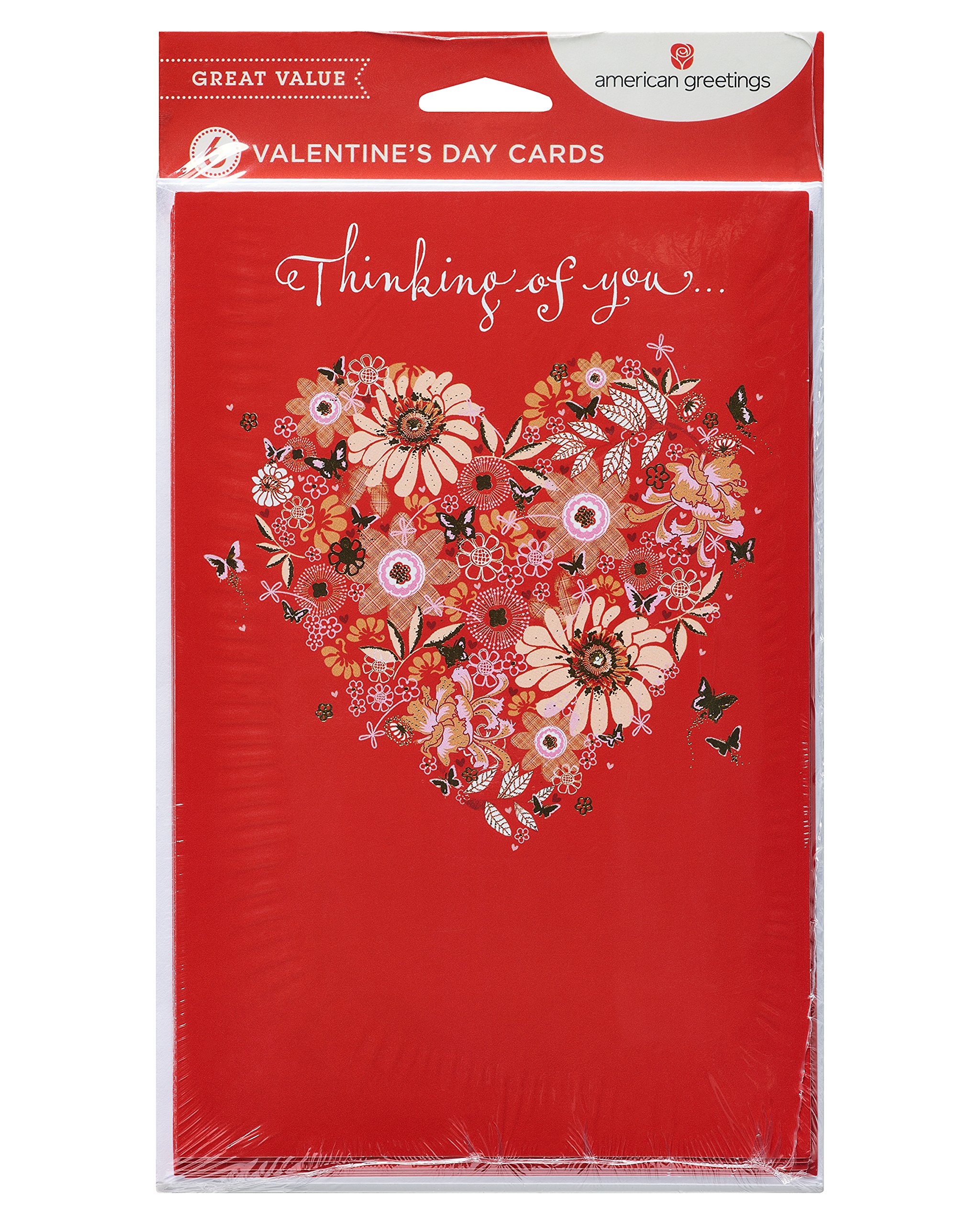 American Greetings Valentines Day Cards Pack, Filled with Love (6-Count) - Image 5