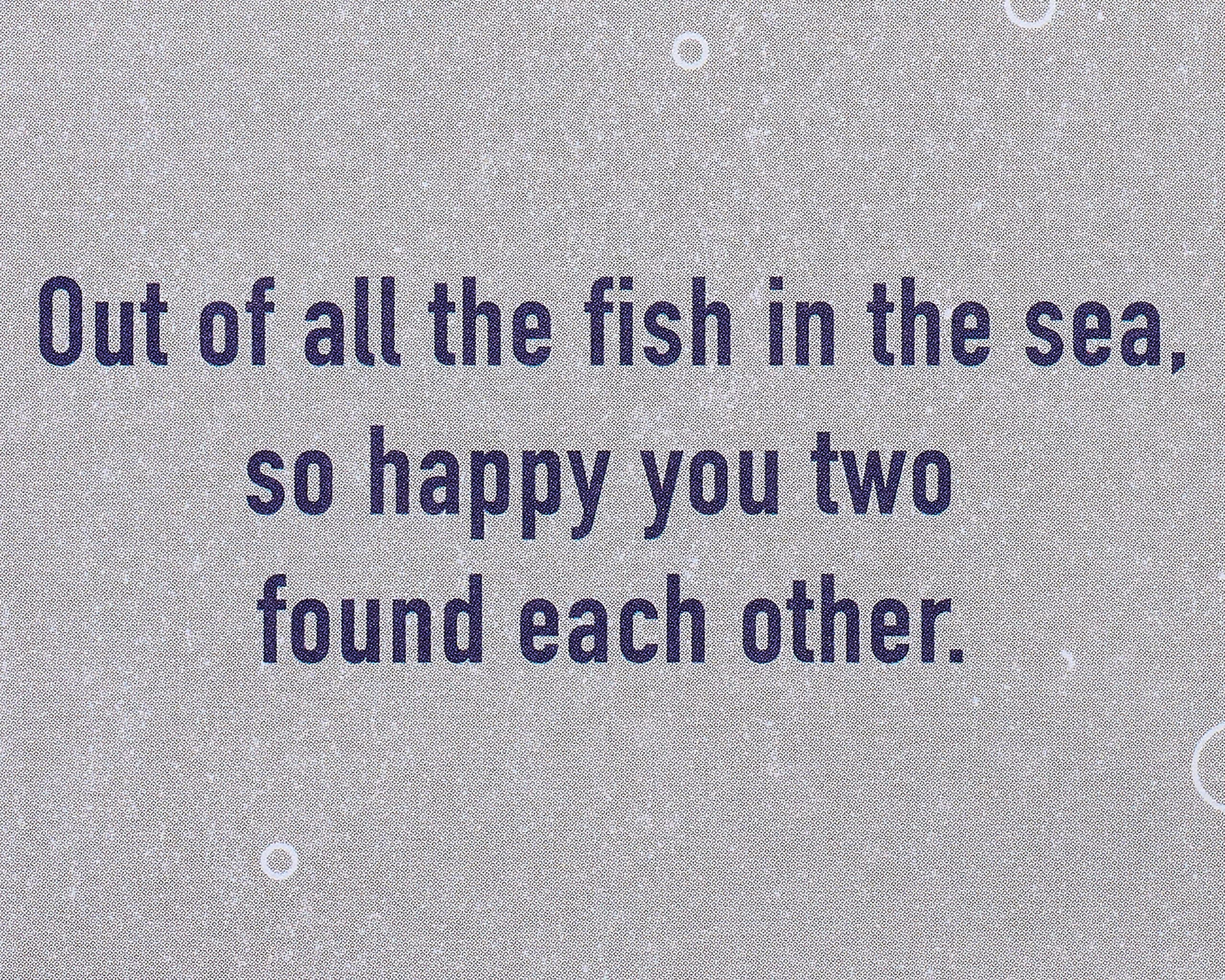 American Greetings Wedding, Bridal Shower or Engagement Card for Couple (Fish in the Sea) - Image 3