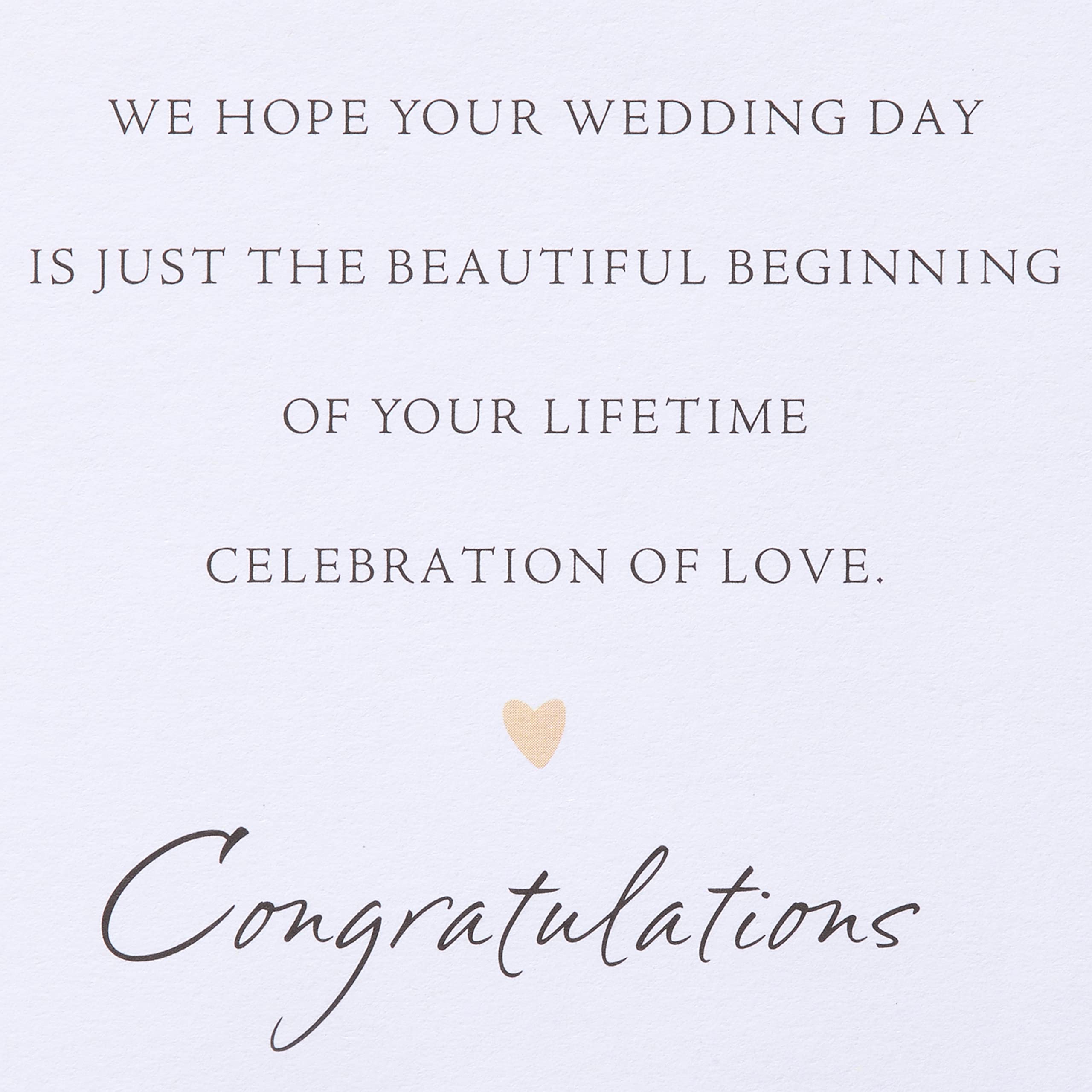 American Greetings Wedding Card (Beautiful Beginning) - Image 3