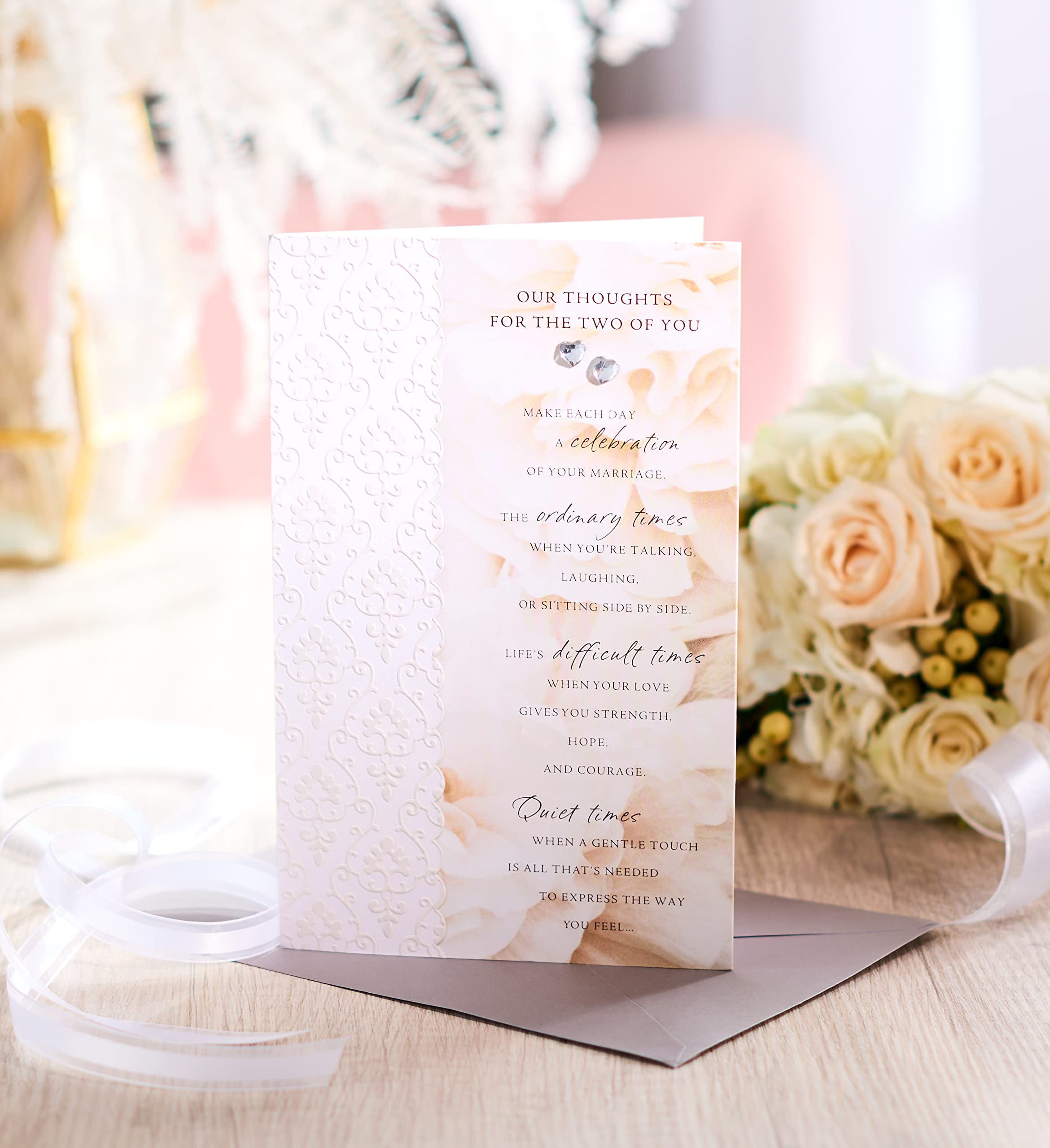 American Greetings Wedding Card (Beautiful Beginning) - Image 6