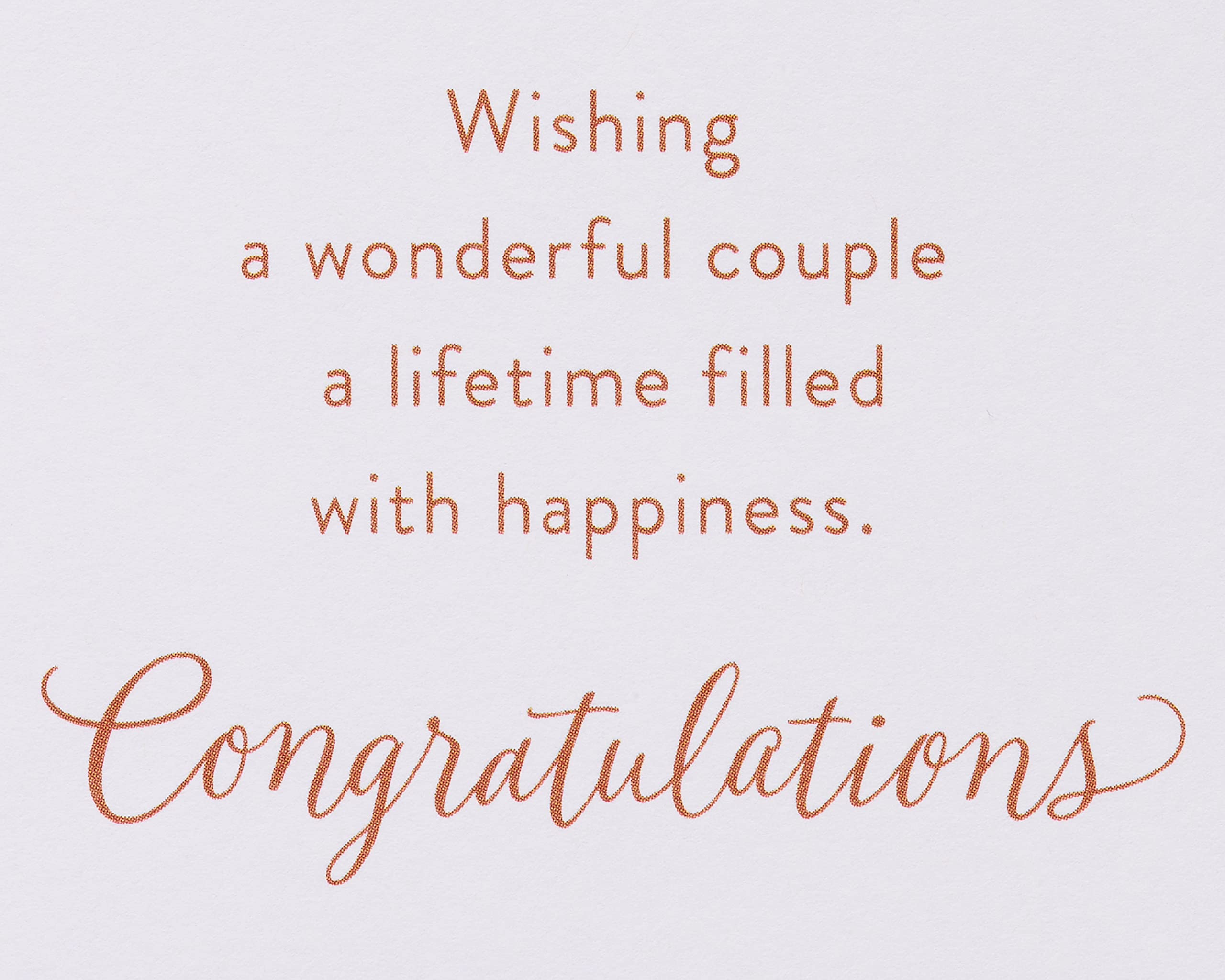 American Greetings Wedding Card (Lifetime Filled with Happiness) - Image 2