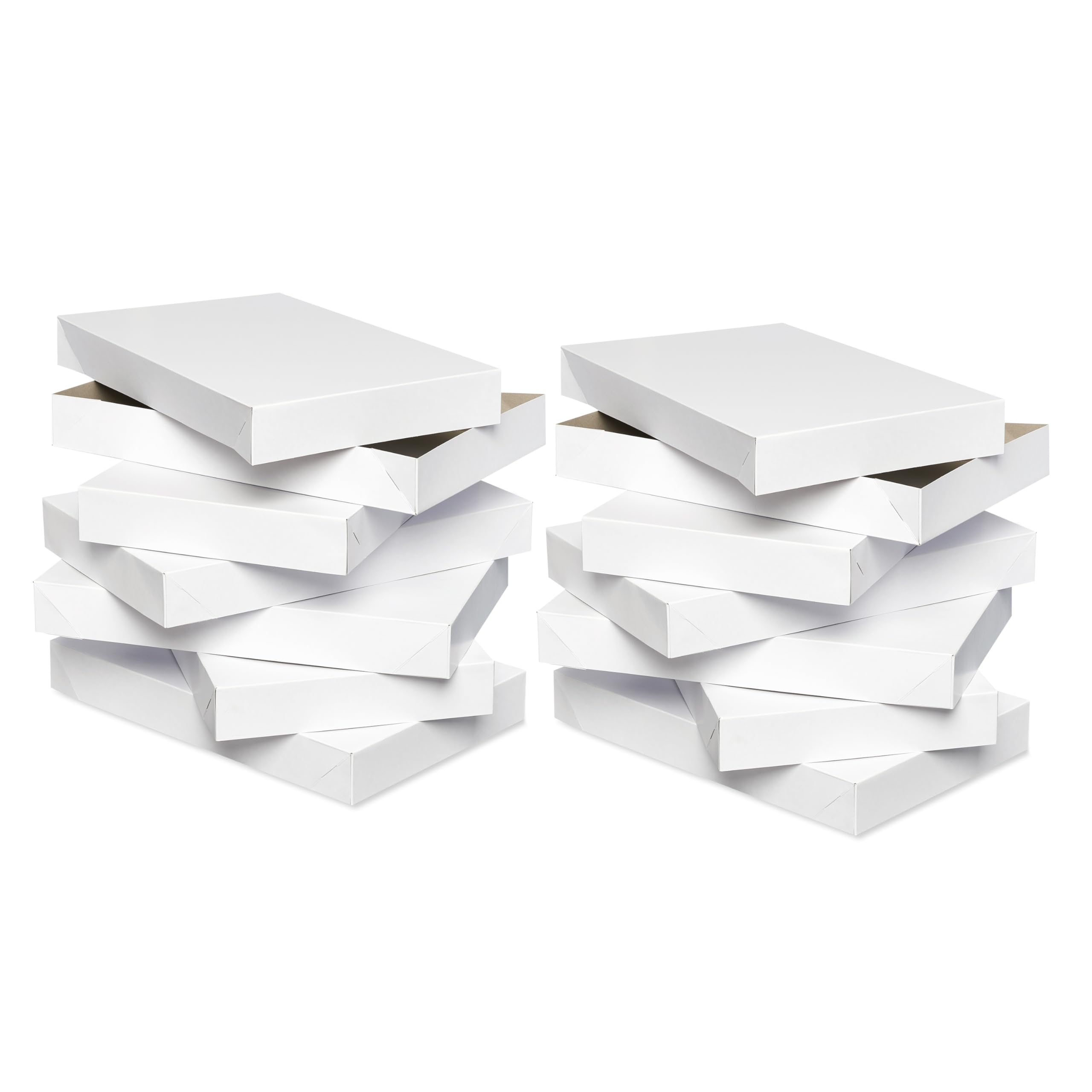 American Greetings White Gift Boxes with Lids (12- Count, 14.75" x 9.5")