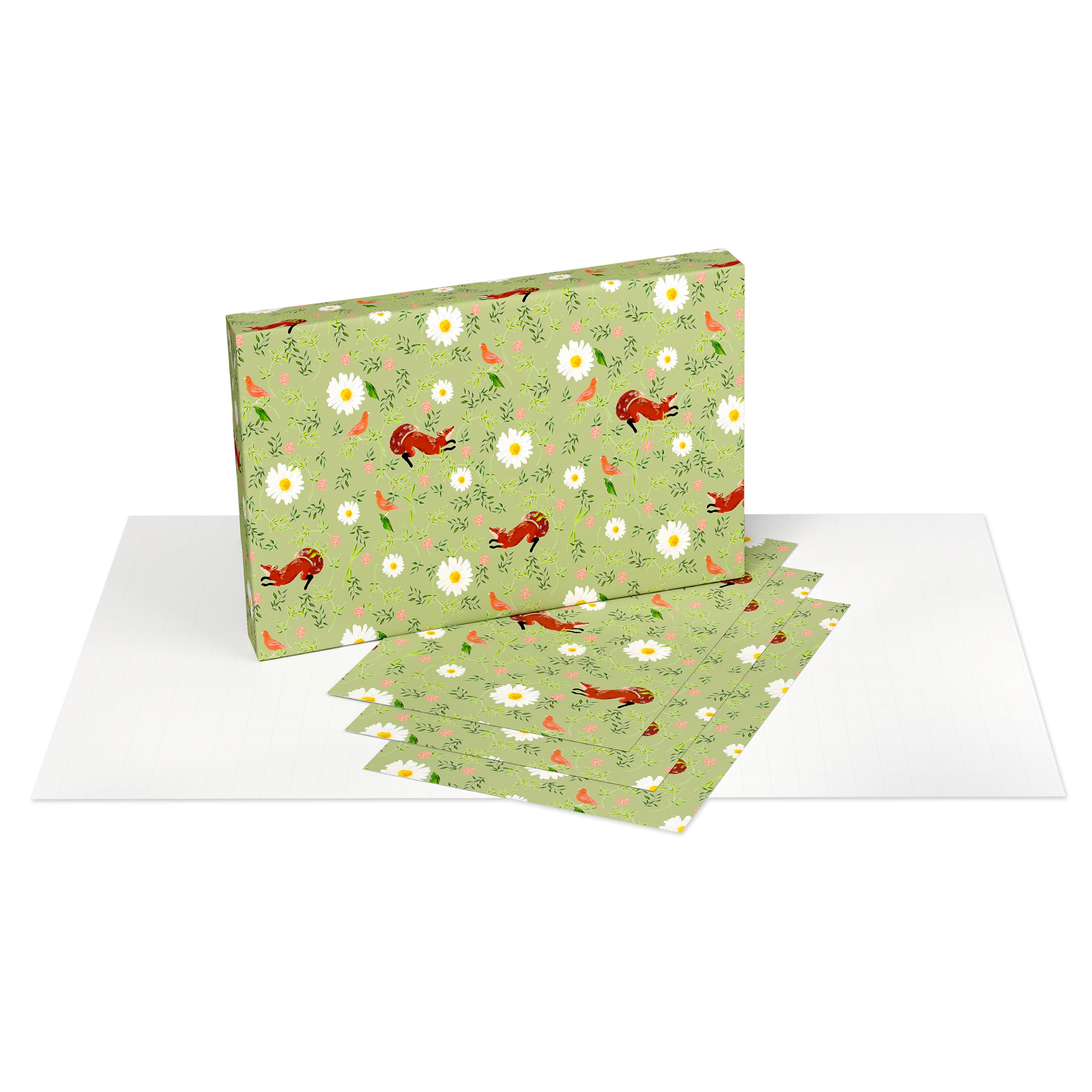 American Greetings Wrapping Paper Sheets with Gridlines, Designed by Pen and Pillar (12 Sheets, 30 in. x 20 in.) - Image 2