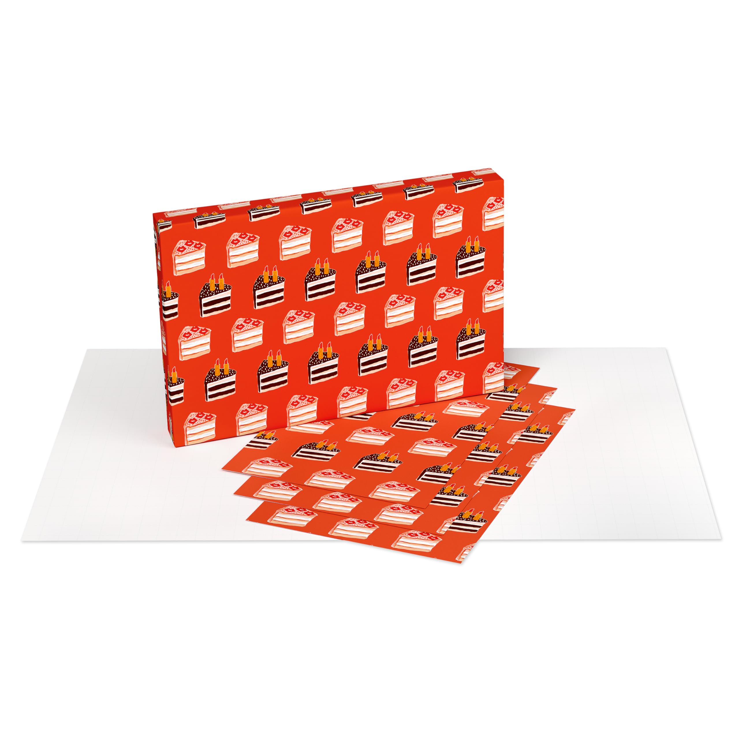 American Greetings Wrapping Paper Sheets with Gridlines, Leopard, Designed by Bouffants & Broken Hearts (12 Sheets, 30 in. x 20 in.) - Image 3