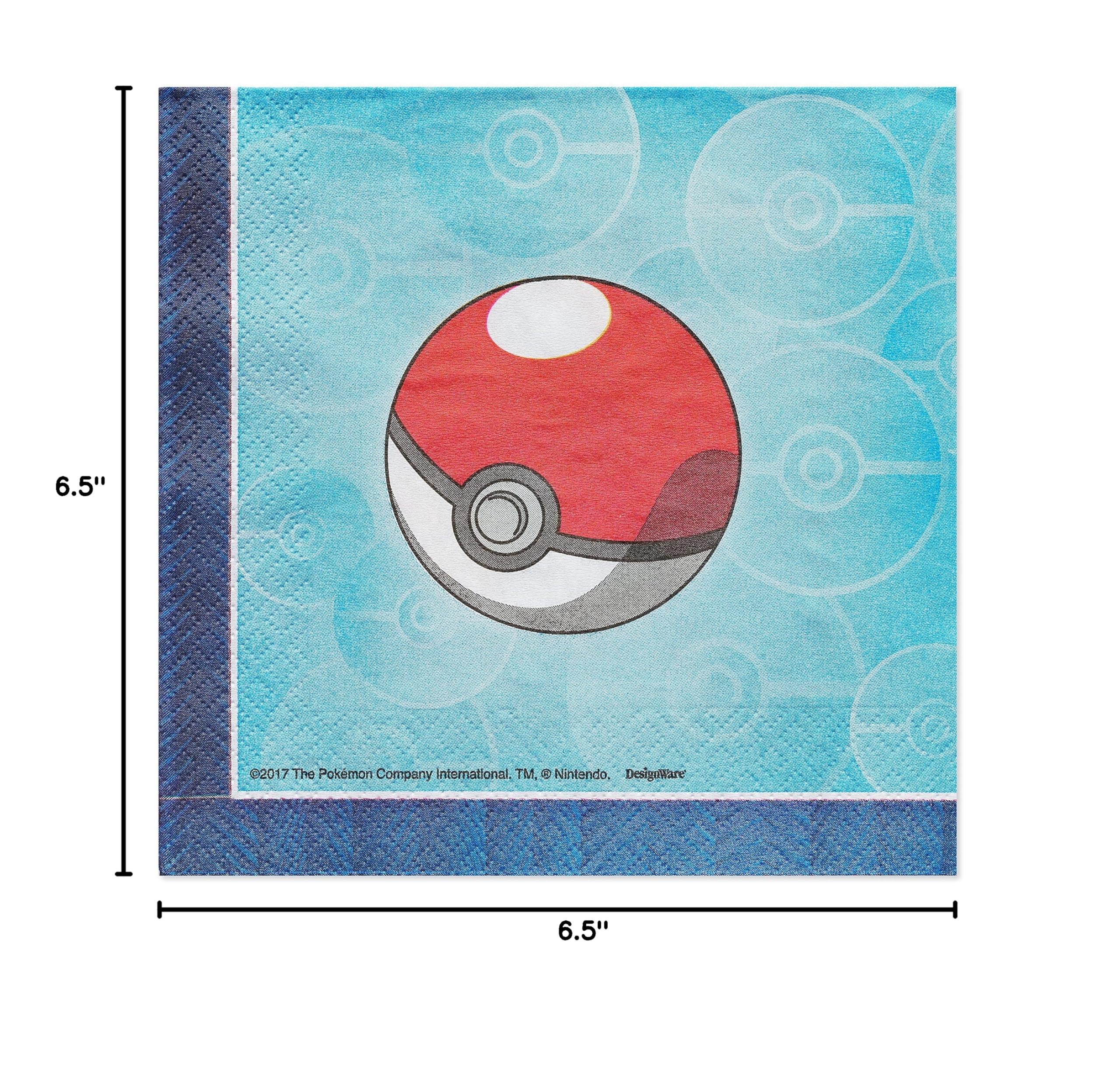 Pokemon Luncheon Napkins - 6.5" x 6.5" (Pack of 16) - Bold & Eco-Friendly Design - Perfect for Parties & Events - Image 3