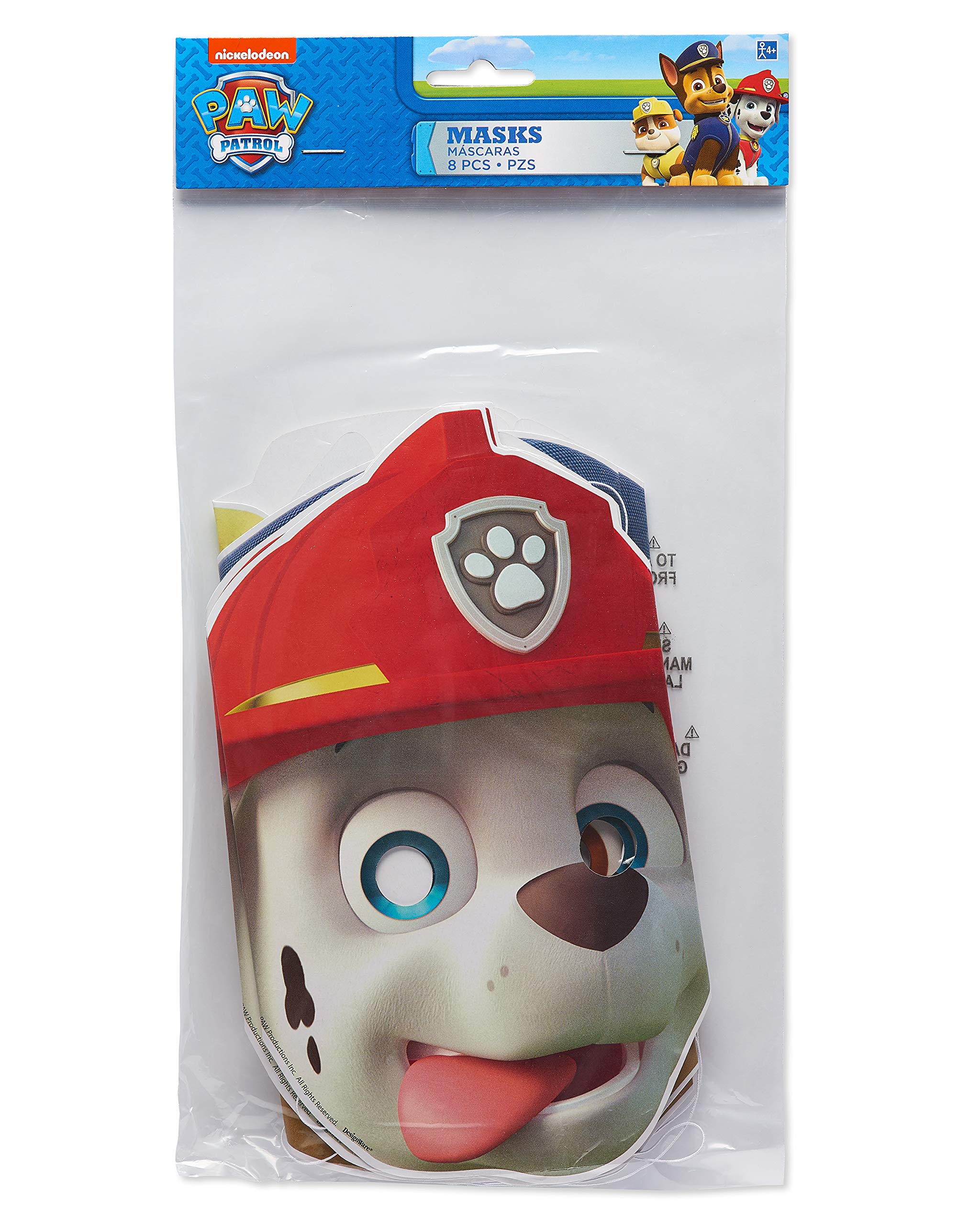 Premium Paw Patrol Paper Masks, 9.5" - 12" (Pack of 8) - Perfect for Paw Patrol-themed Birthdays & Events - Image 3