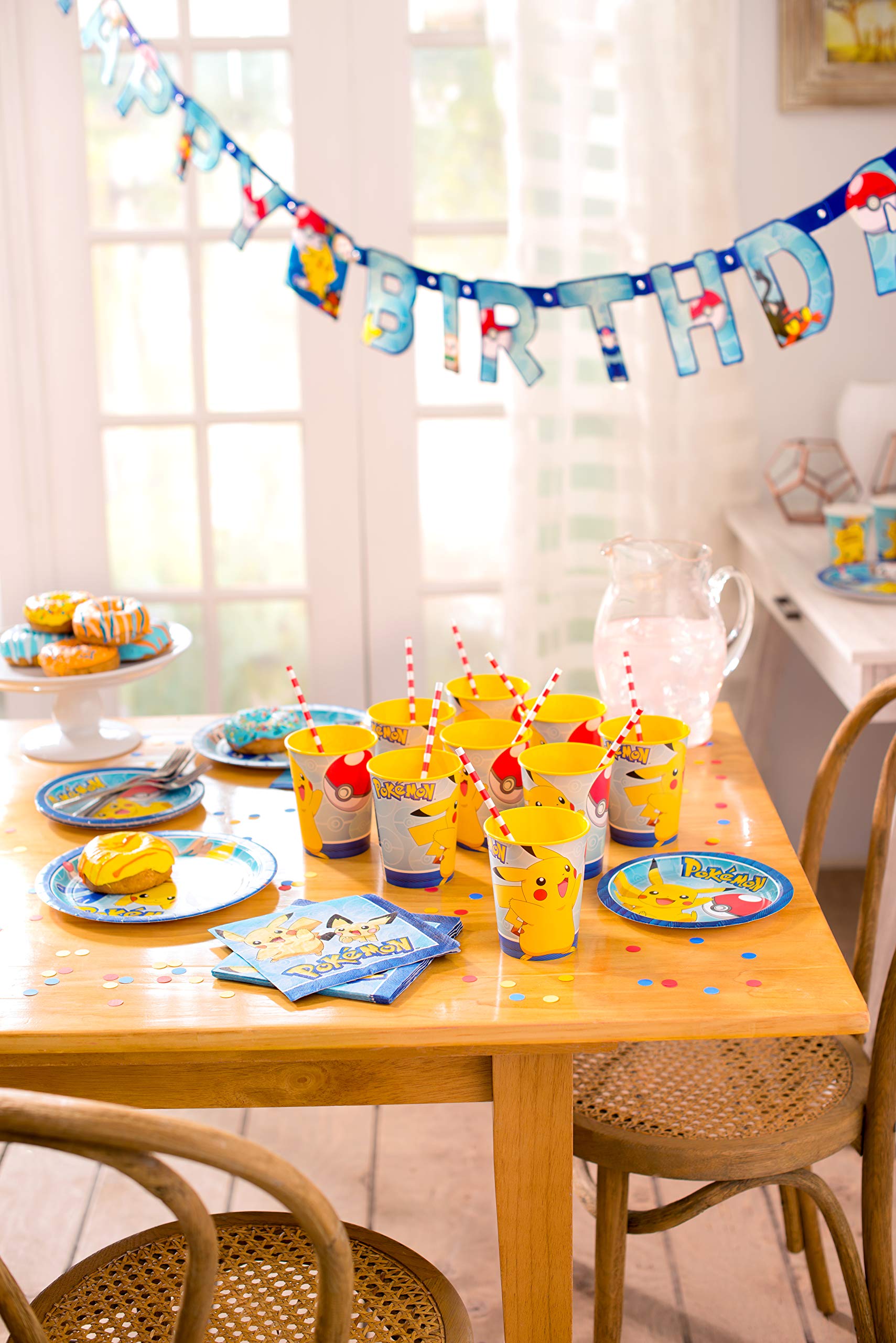 Vibrant Multicolor Pokemon Round Plates - 7" (Pack of 8) - Fun, Durable Design - Perfect for Kids' Parties and Celebrations - Image 5